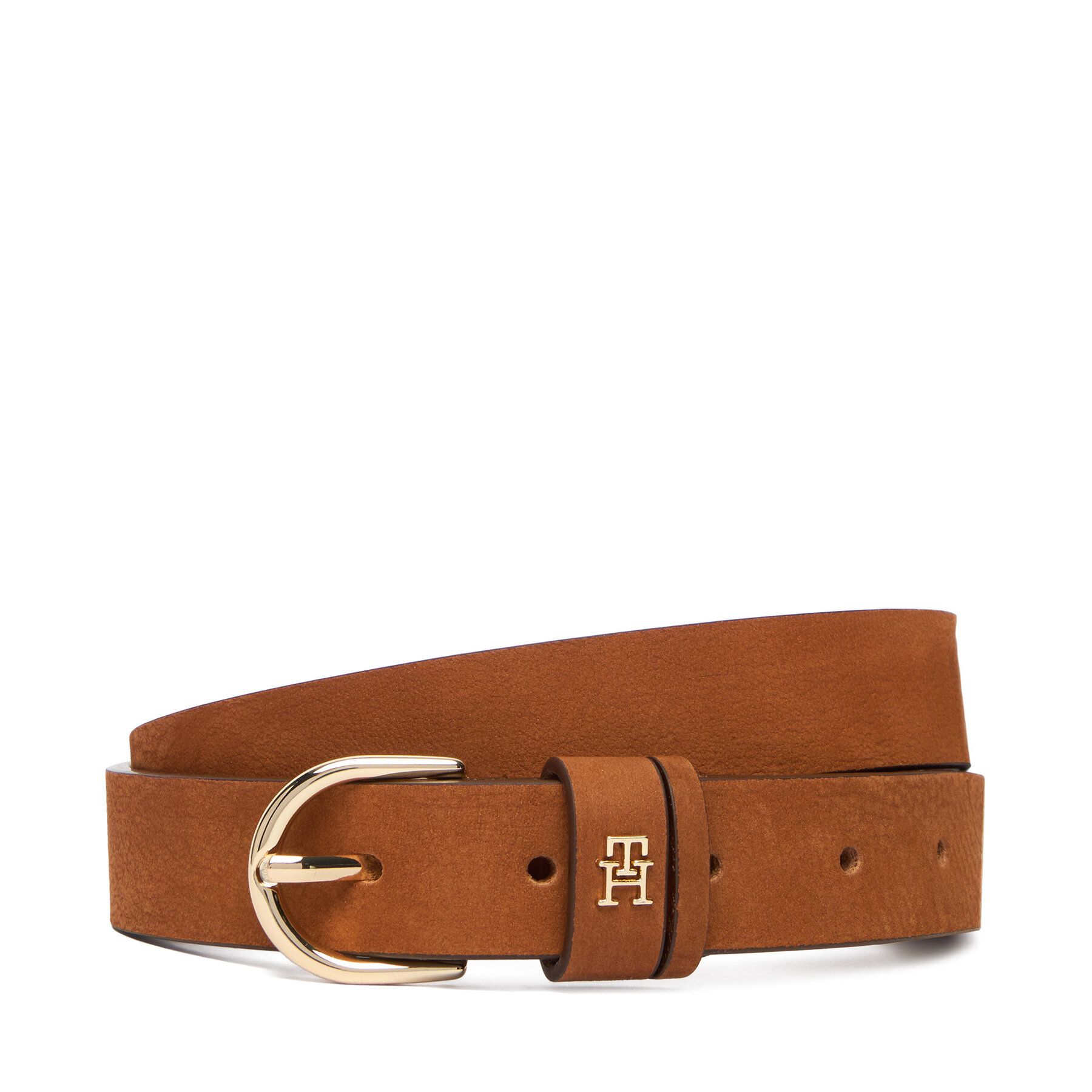 Curea de Damă Tommy Hilfiger Essential Effortless 2.5 Nubuck AW0AW17762 Maro