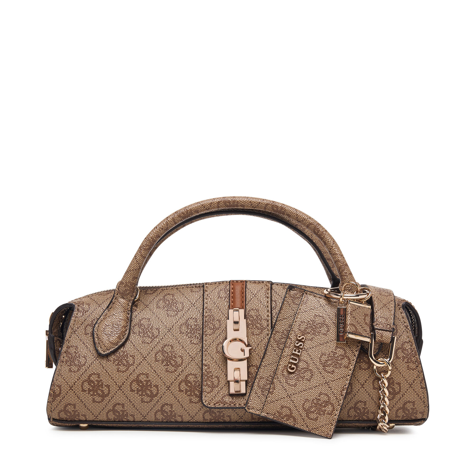Дамска чанта Guess Yvonne Logo Mini HWSG23 78760 Светлокафяв