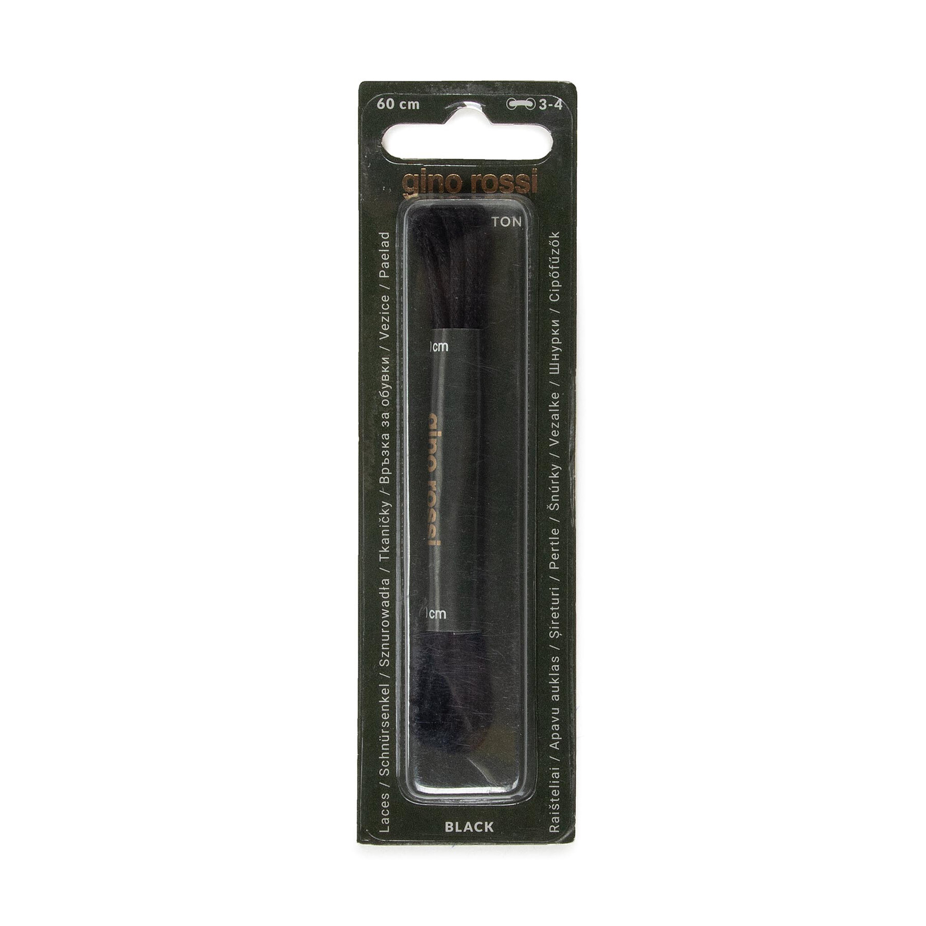

Шнурівки для взуття Gino Rossi  WAX 0091 Black, Чорний