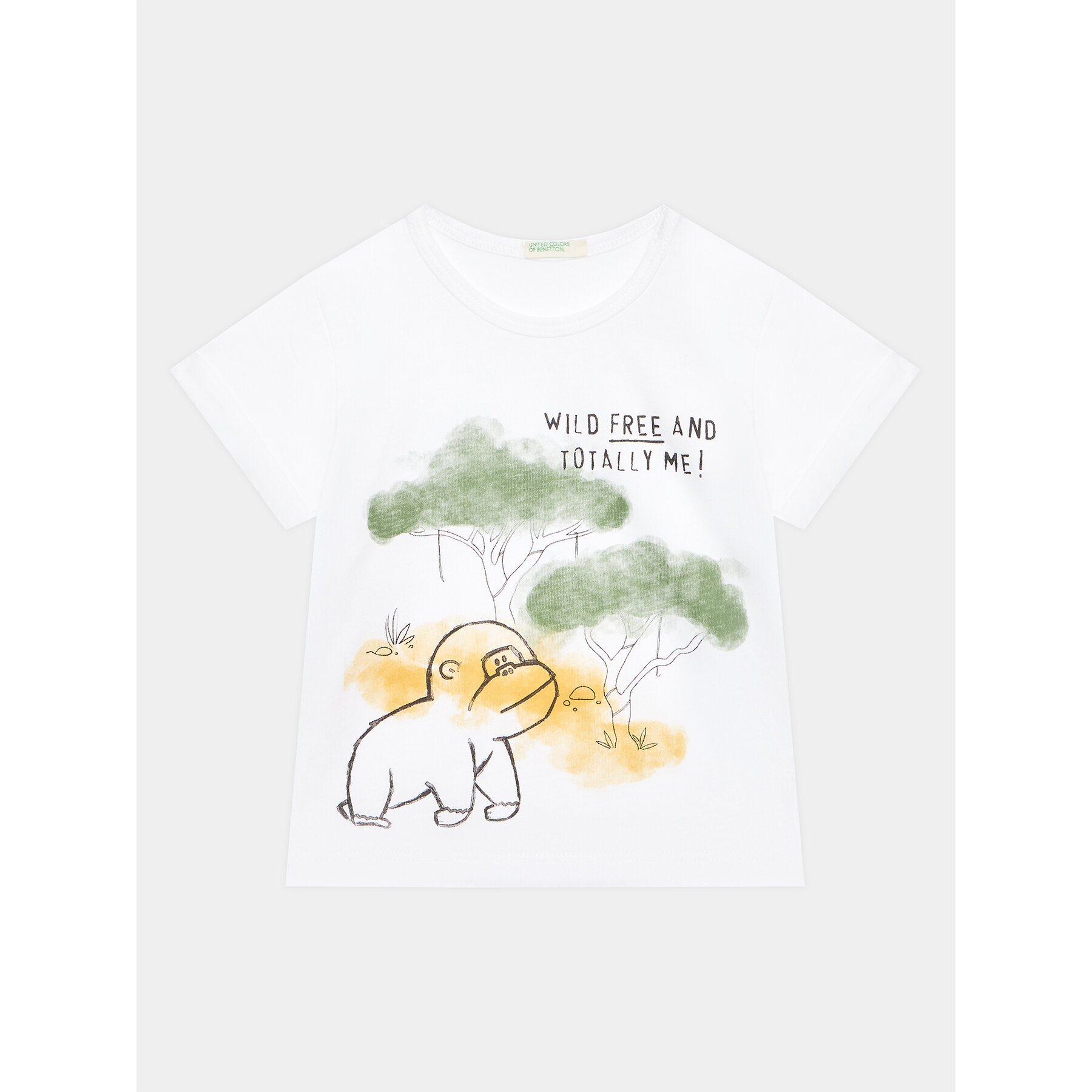 United Colors Of Benetton T-Shirt 3I1XA102V Λευκό Regular Fit