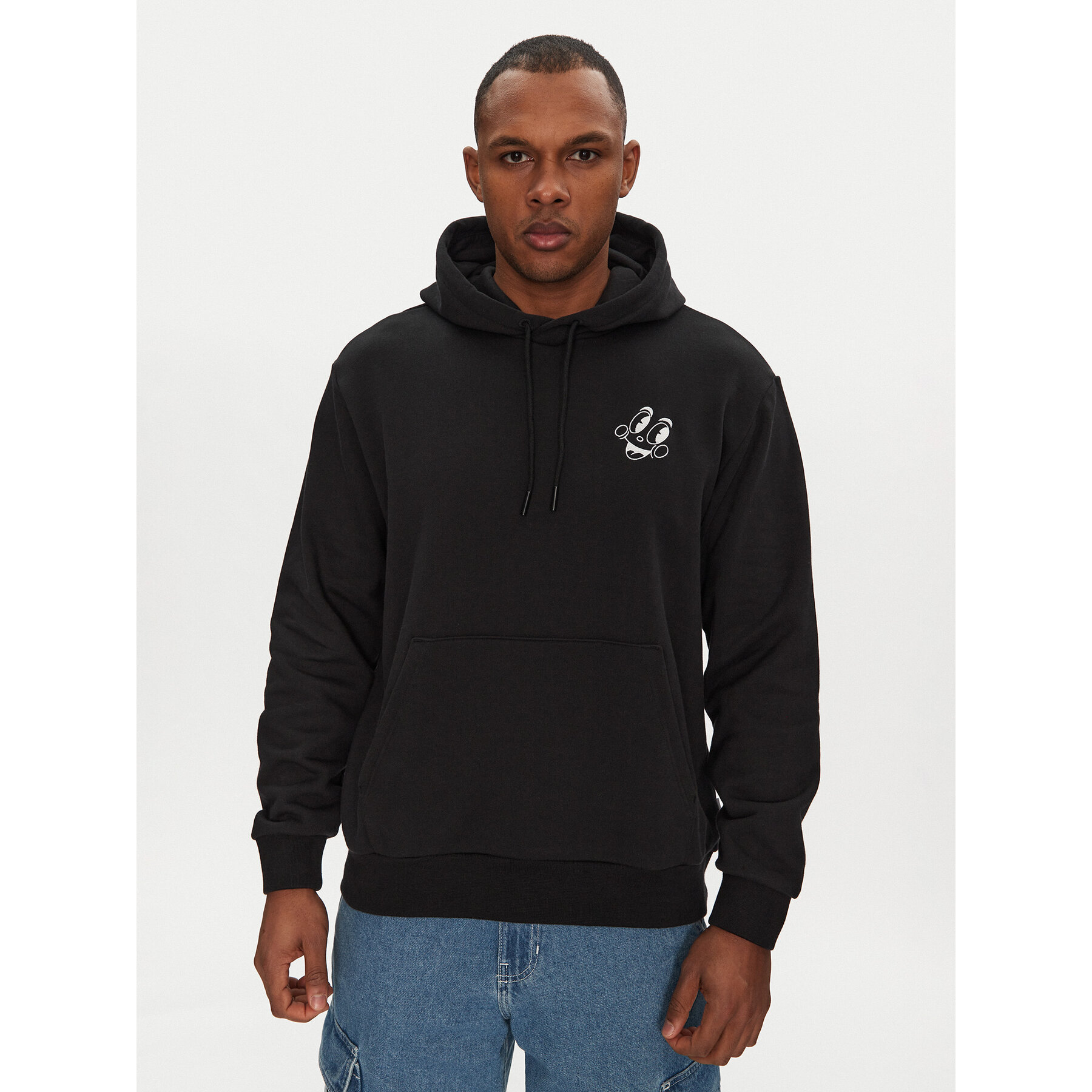 adidas Sweatshirt Made By Nelson V-Day JP0980 Schwarz Loose Fit