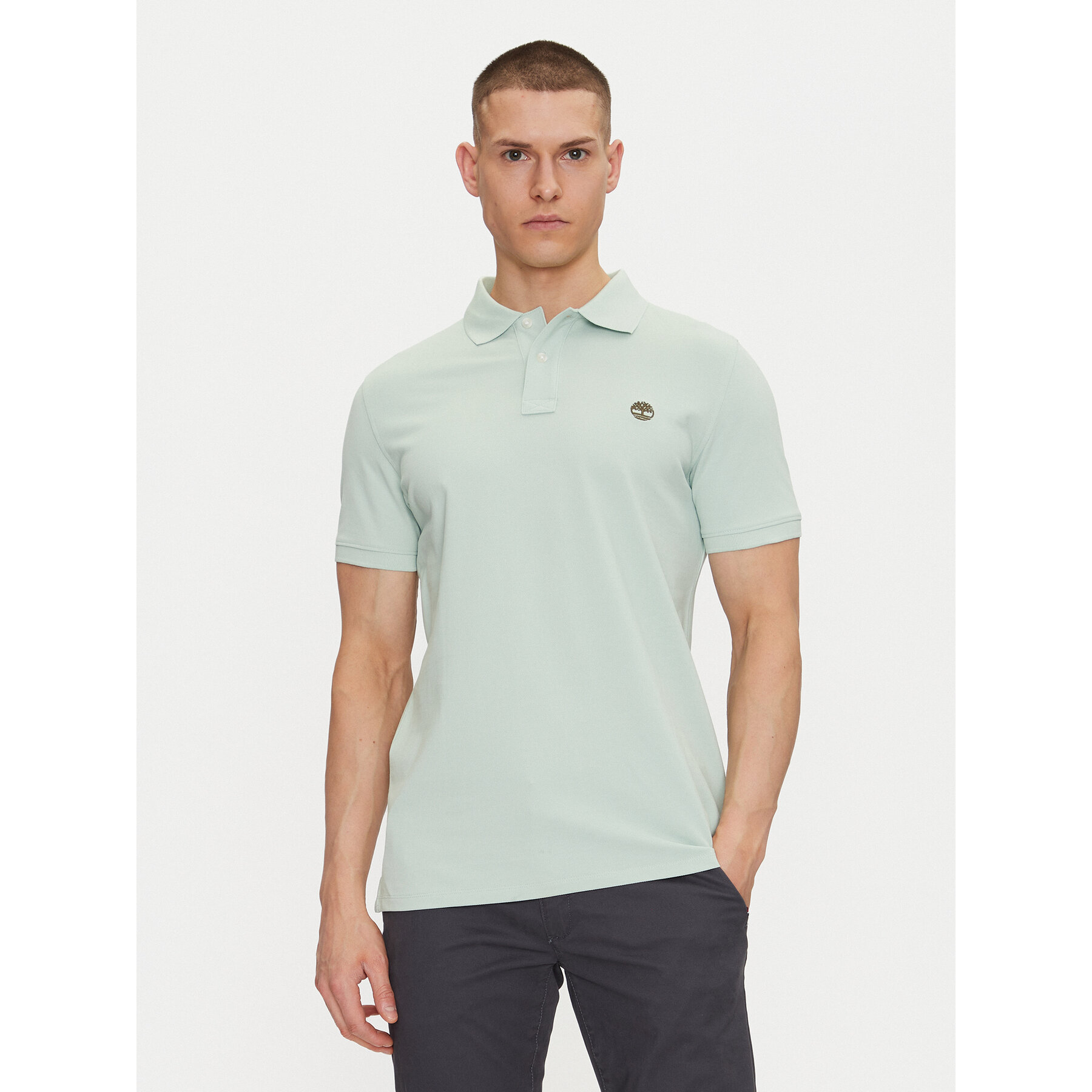 Timberland Pólóing TB0A6VDP Zöld Regular Fit