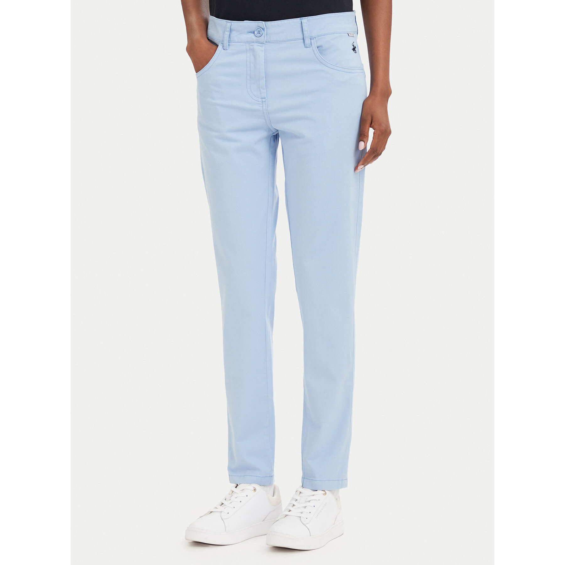 Beverly Hills Polo Club Chinos P-SS26W-T586585 Dunkelblau Slim Fit