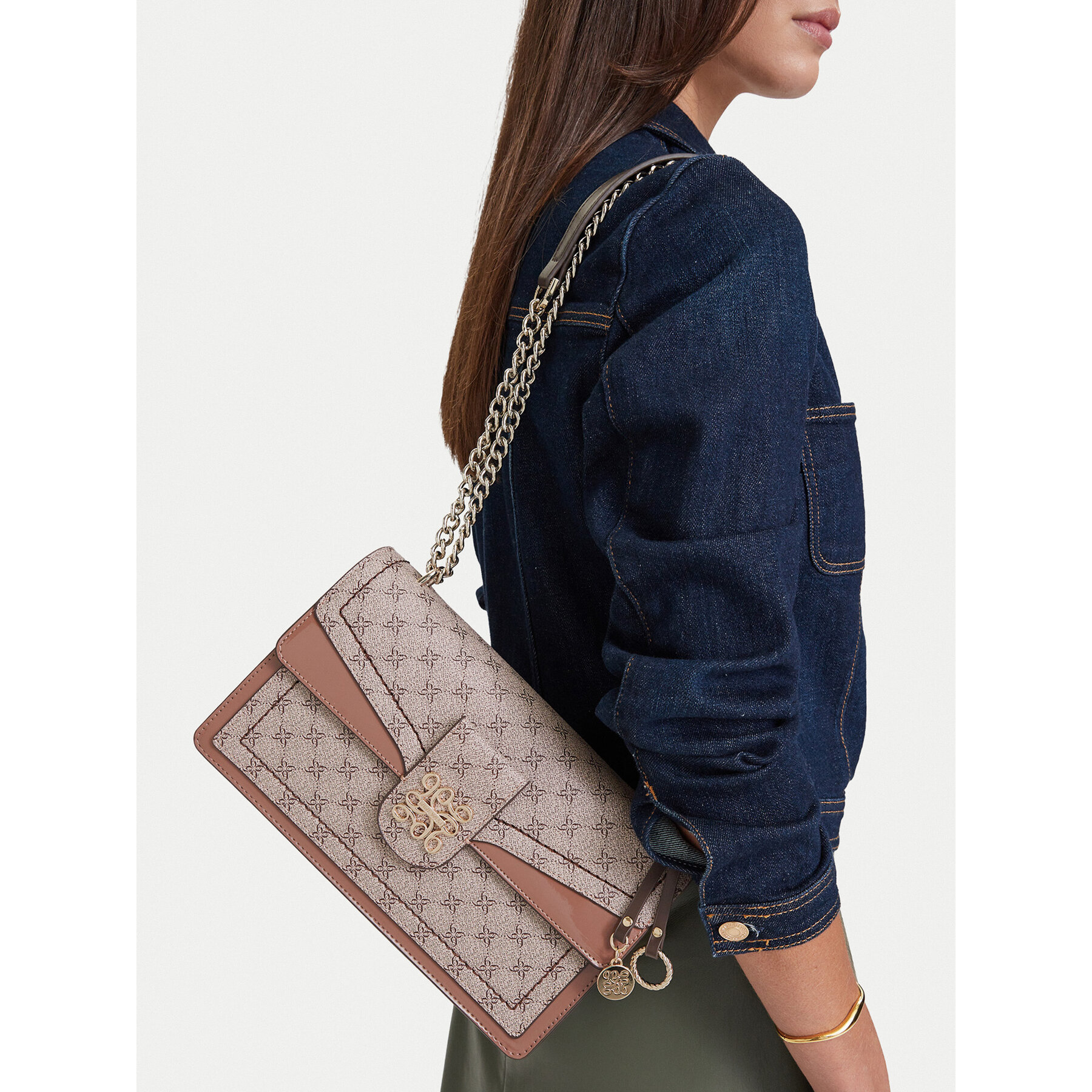 Дамска чанта Nine West EO-ELEGANT FLOW-TK25740 Бежов