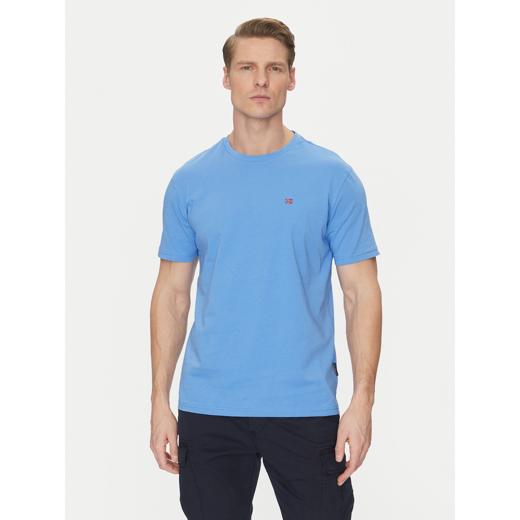 Napapijri T-shirt Salis NP0A4H8D Blu Regular Fit