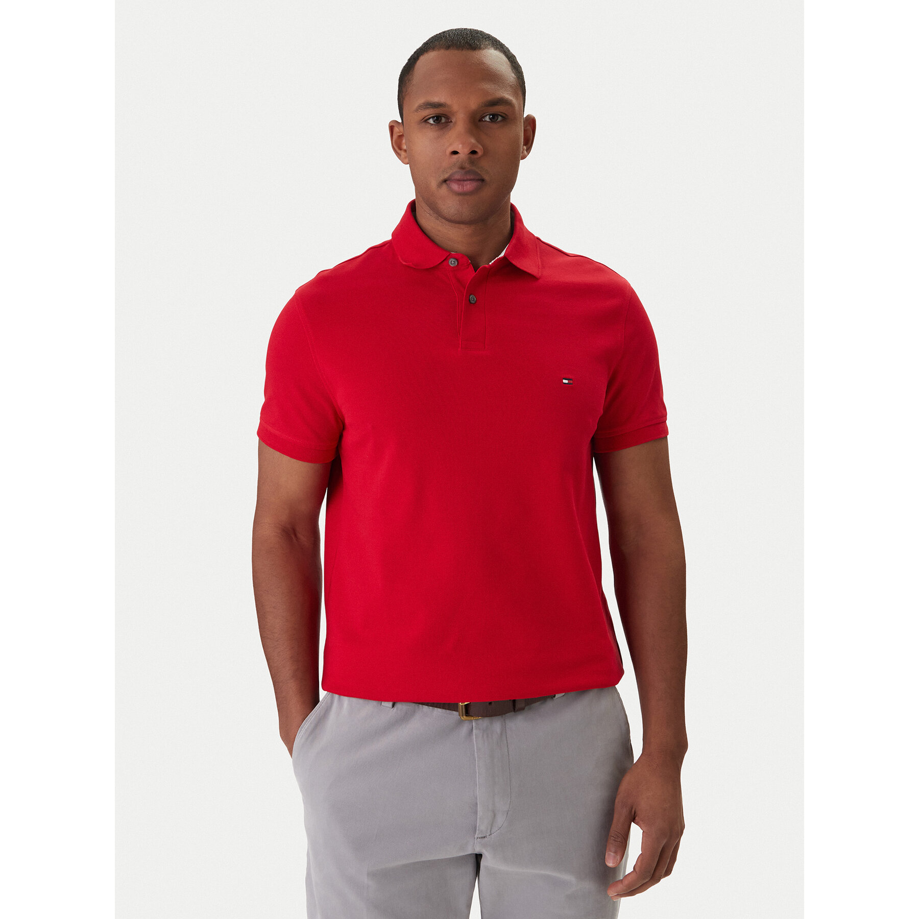 Tommy Hilfiger Polo 1985 MW0MW17770 Κόκκινο Regular Fit