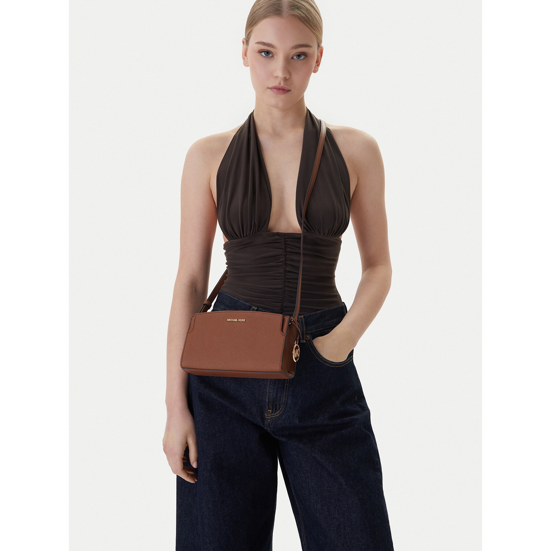Torbica MICHAEL Michael Kors 32R6GQ6C1L Smeđa