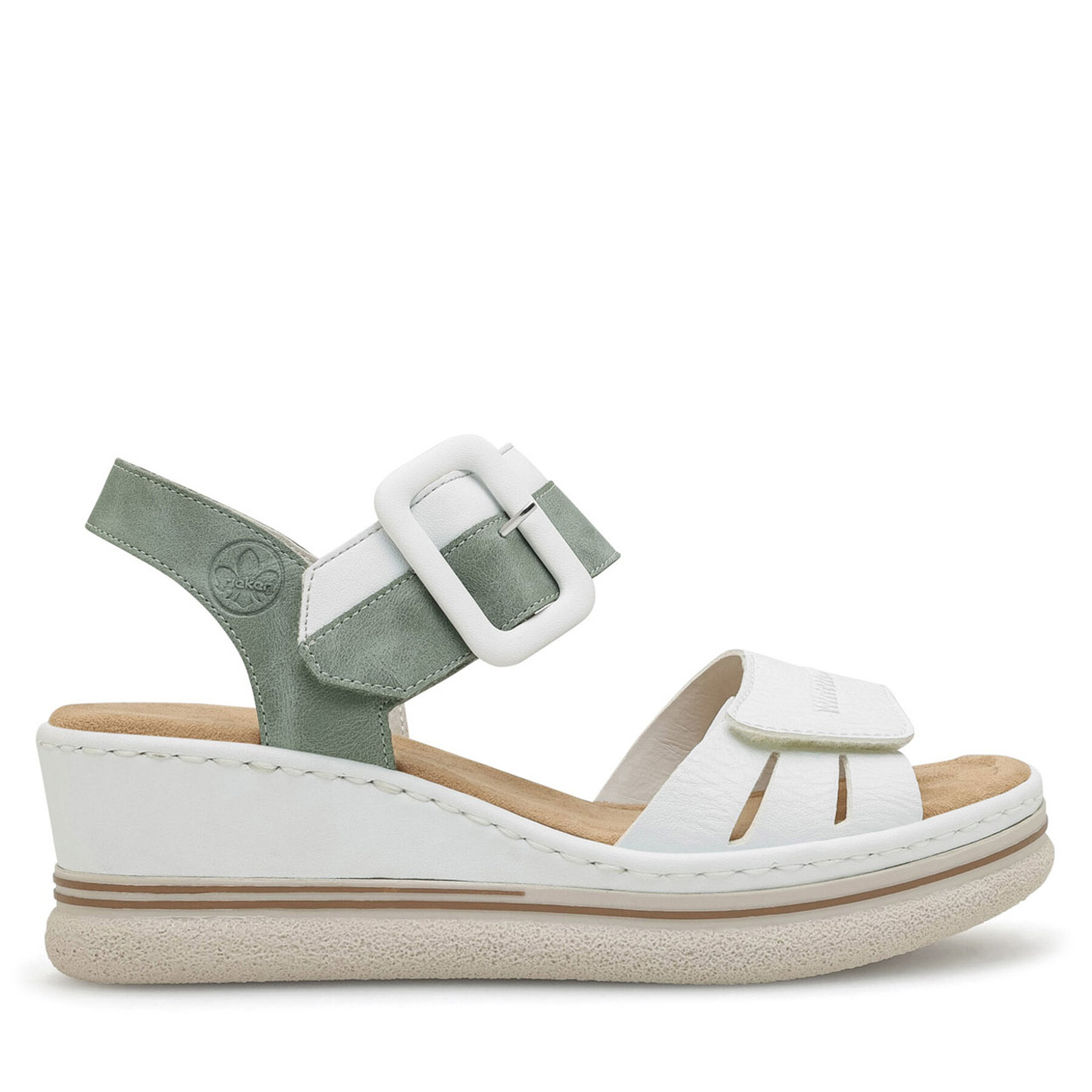 Sandale Rieker 67700-80 Alb