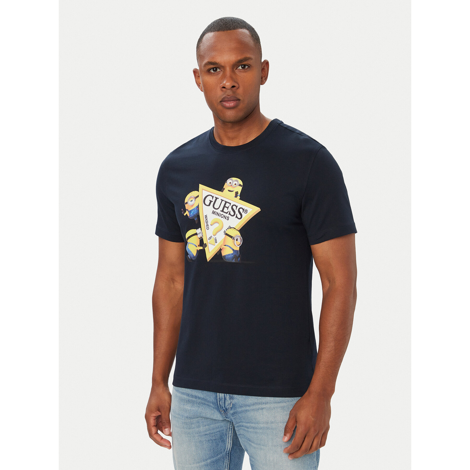 Guess Jeans T-shirt 183589 Plava Classic Fit