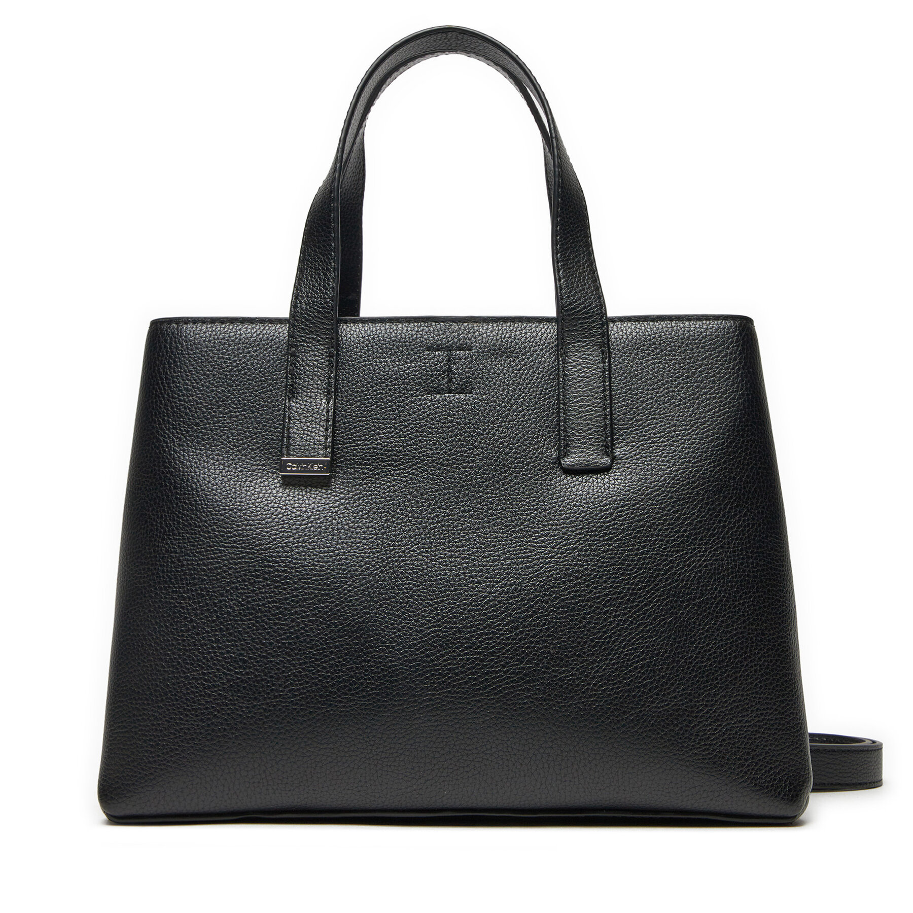 Calvin Klein Τσάντα Calvin Klein Ck Plaque Small Tote K60K612781 Μαύρο