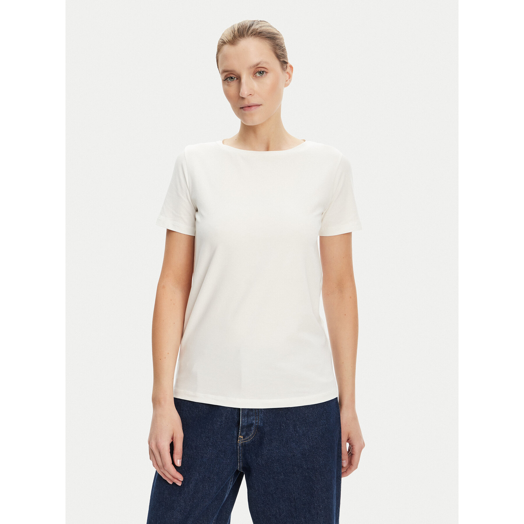 Weekend Max Mara Majica Multib 2525976011 Bela Regular Fit
