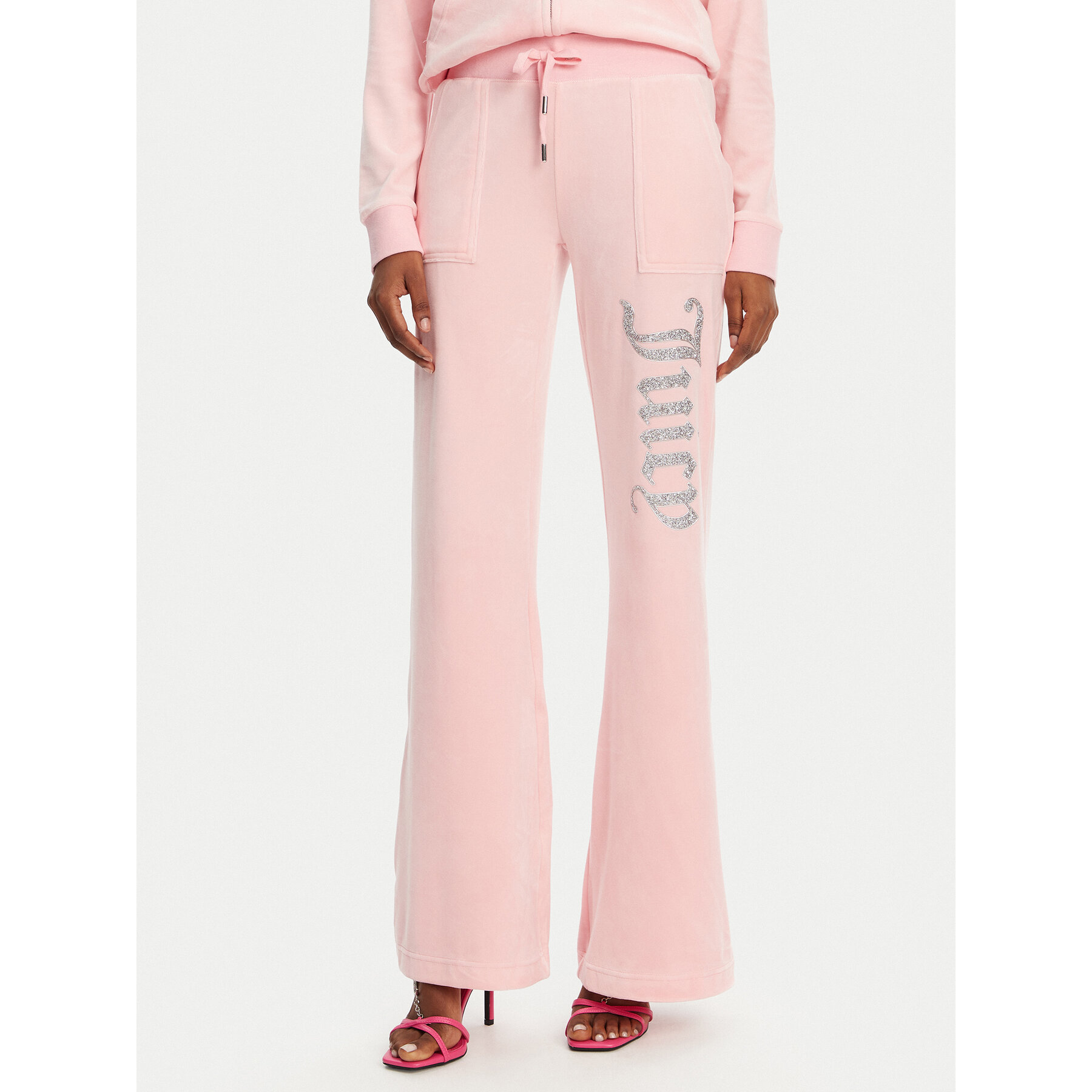 Juicy Couture Donji dio trenerke Layla JCBBJ125806 Ružičasta Regular Fit