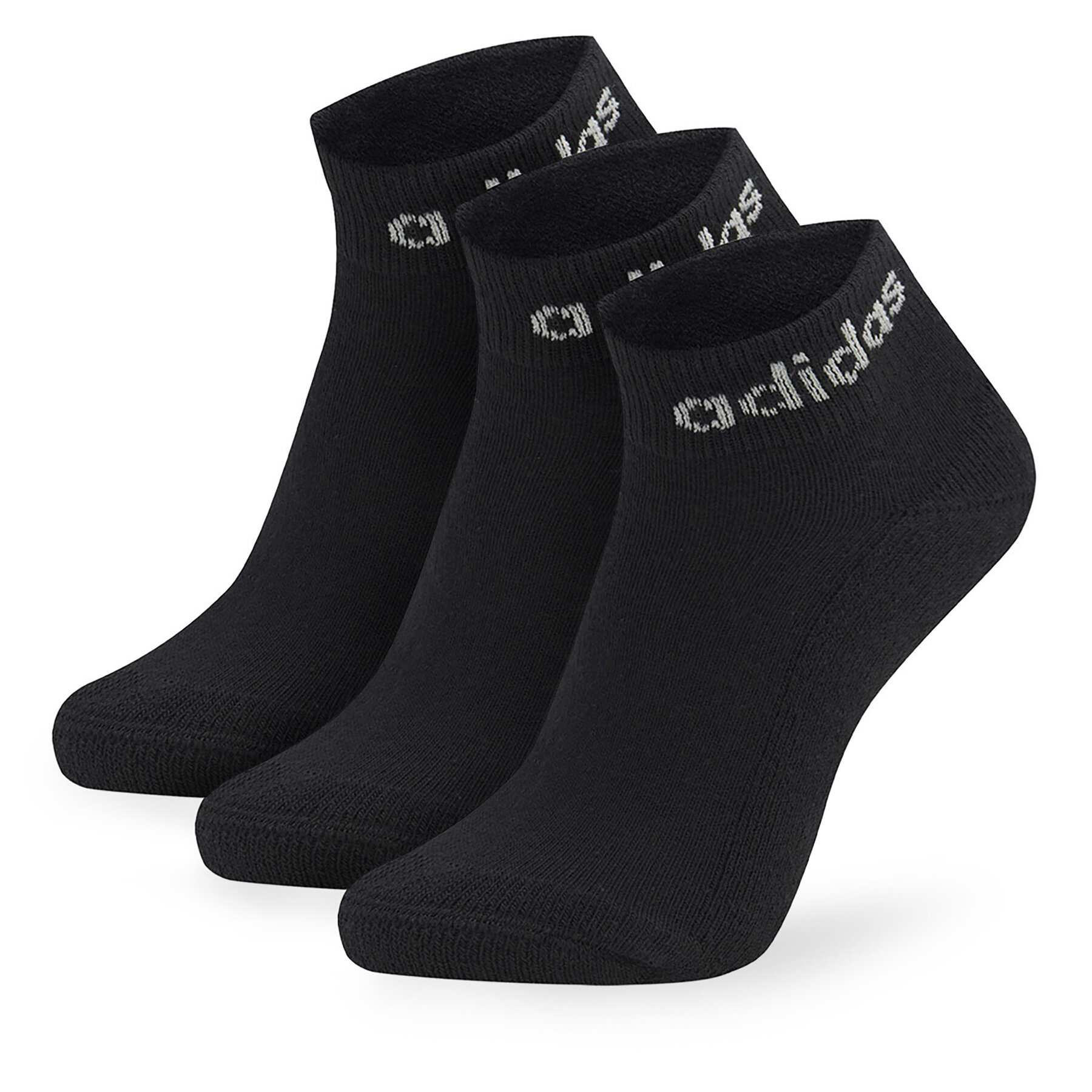 Σετ 3 ζευγάρια κοντές κάλτσες unisex adidas 3Pack IC1303 Μαύρο