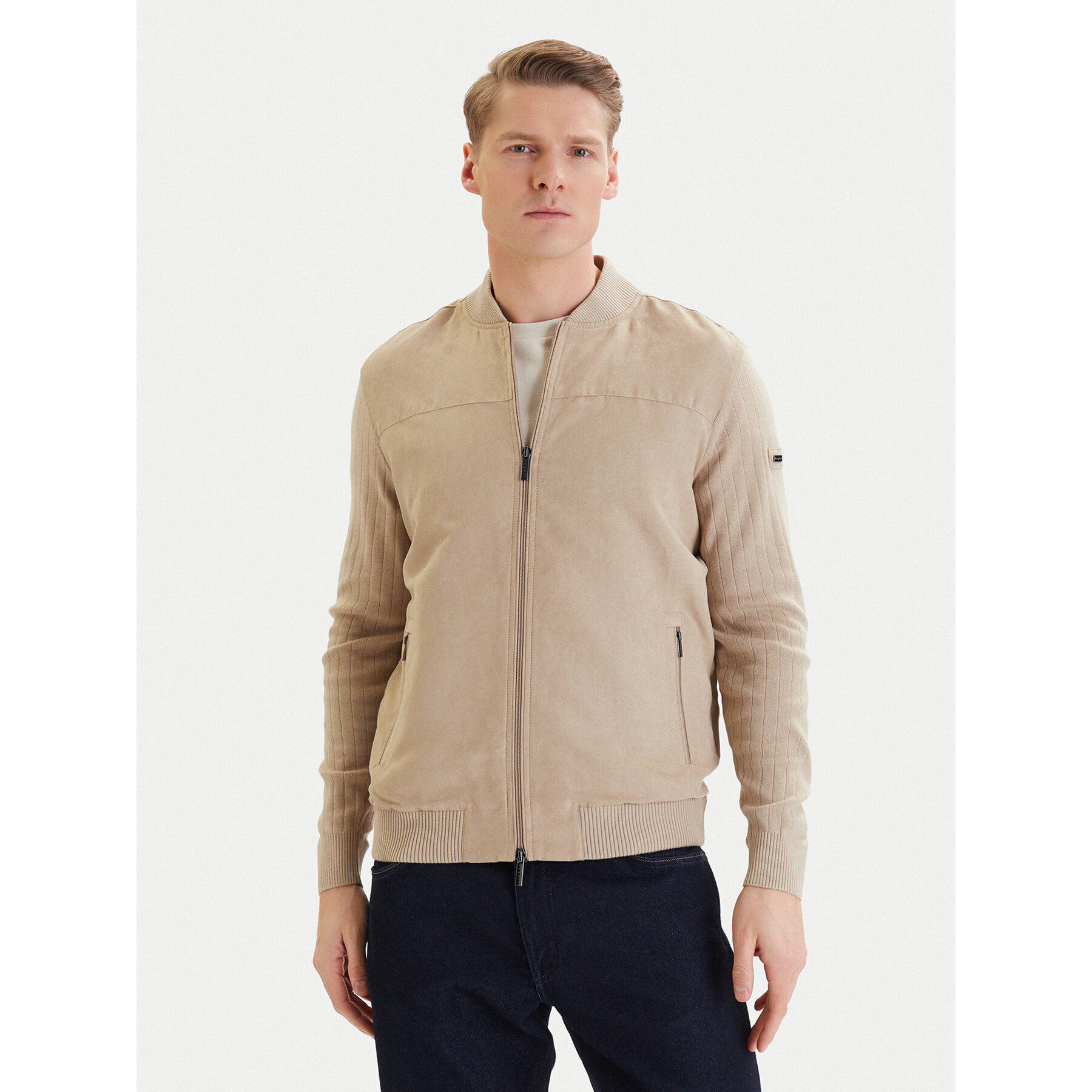 Bugatti Übergangsjacke 7600-15527E Beige Regular Fit