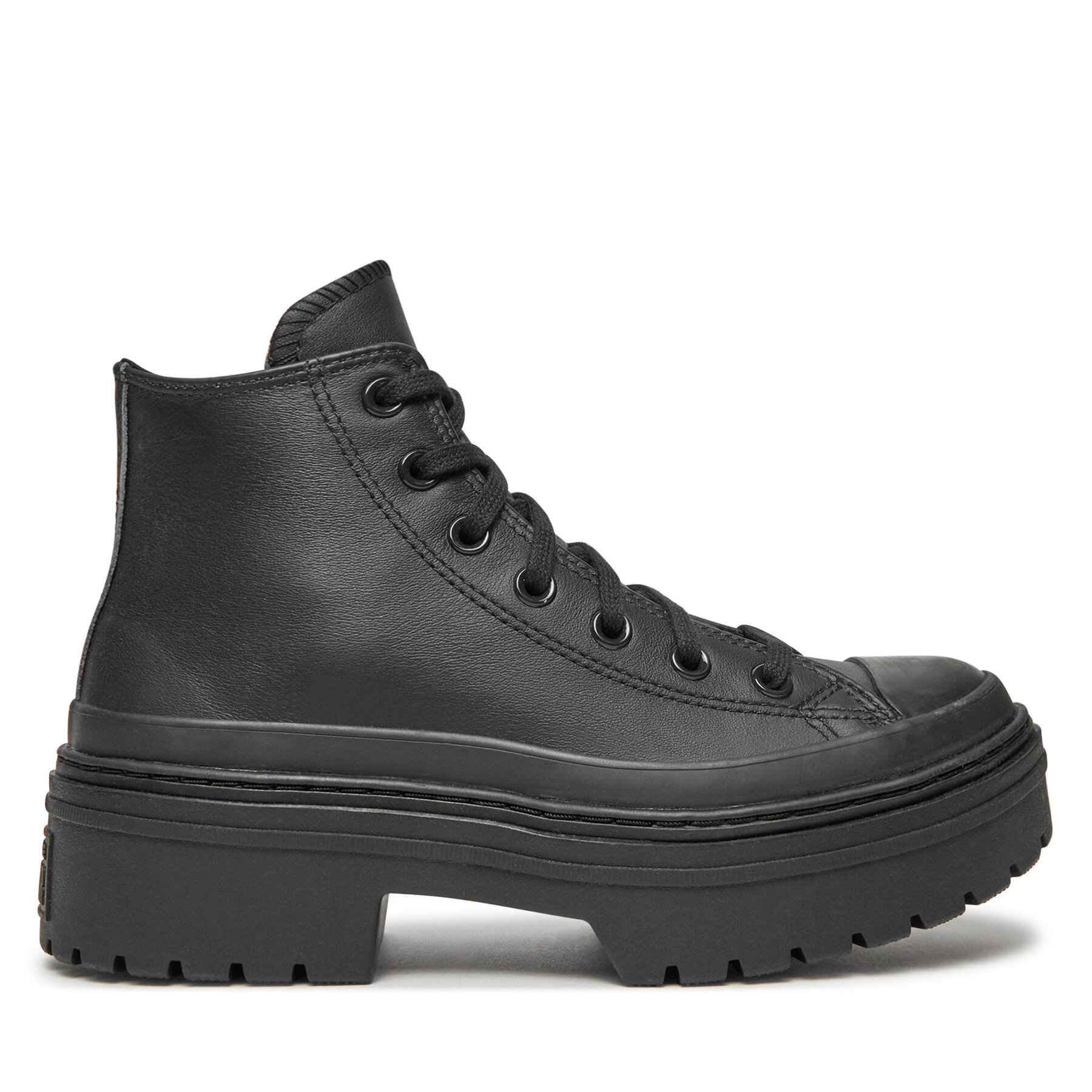 Dámske Členková obuv Converse, Rozmer: 37, Čierna, Chuck Taylor All Star Lugged Heel Leather Platform A10369C