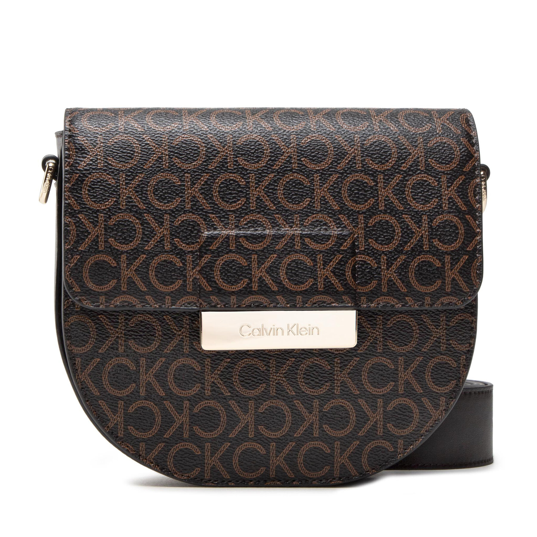 Geantă Calvin Klein Ck Core Saddle Bag Sm Mono K60K609415 0HD 0HD imagine super redus 2022
