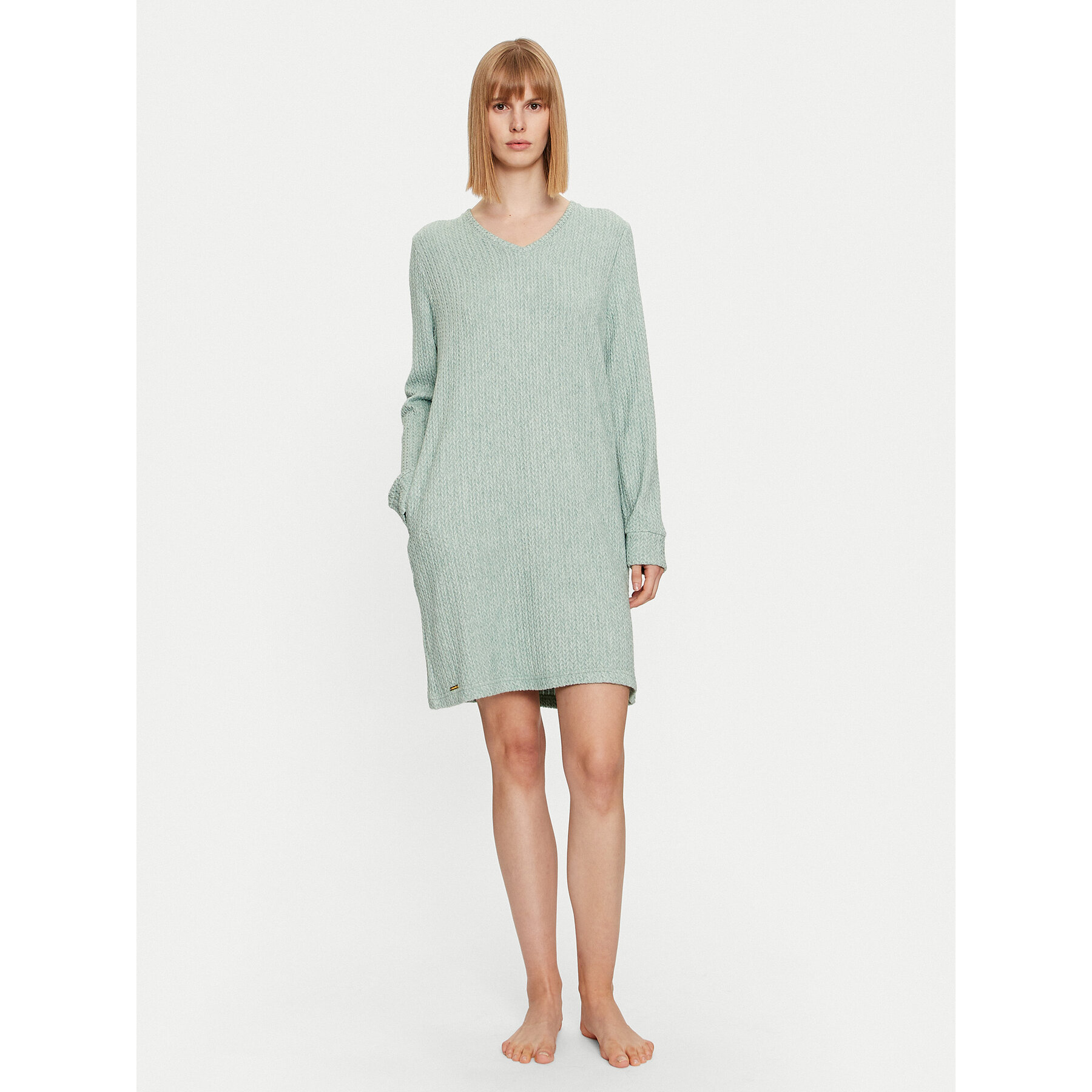 Selmark Selmark Νυχτικό Espiga P6463 Πράσινο Regular Fit