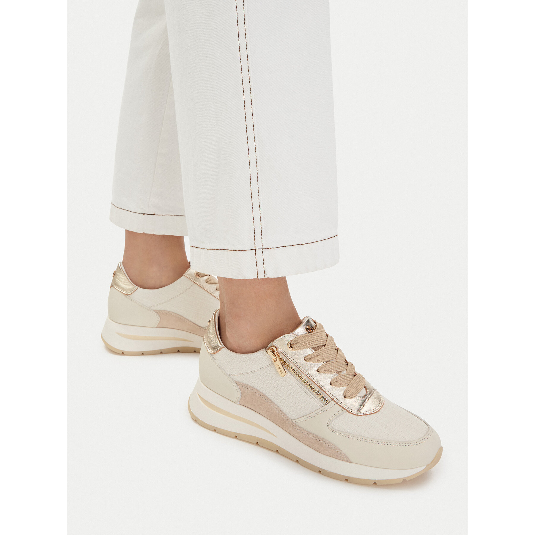 Sneakersy MEXX EO-25F589-1 Écru