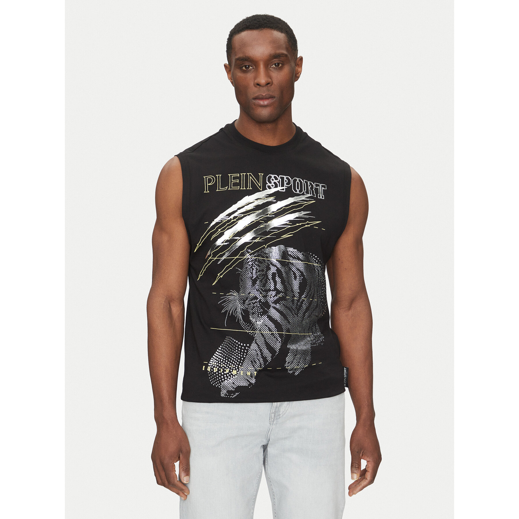 Plein Sport Plein Sport Tank top SAEC MTK8007 STE001N Μαύρο Regular Fit