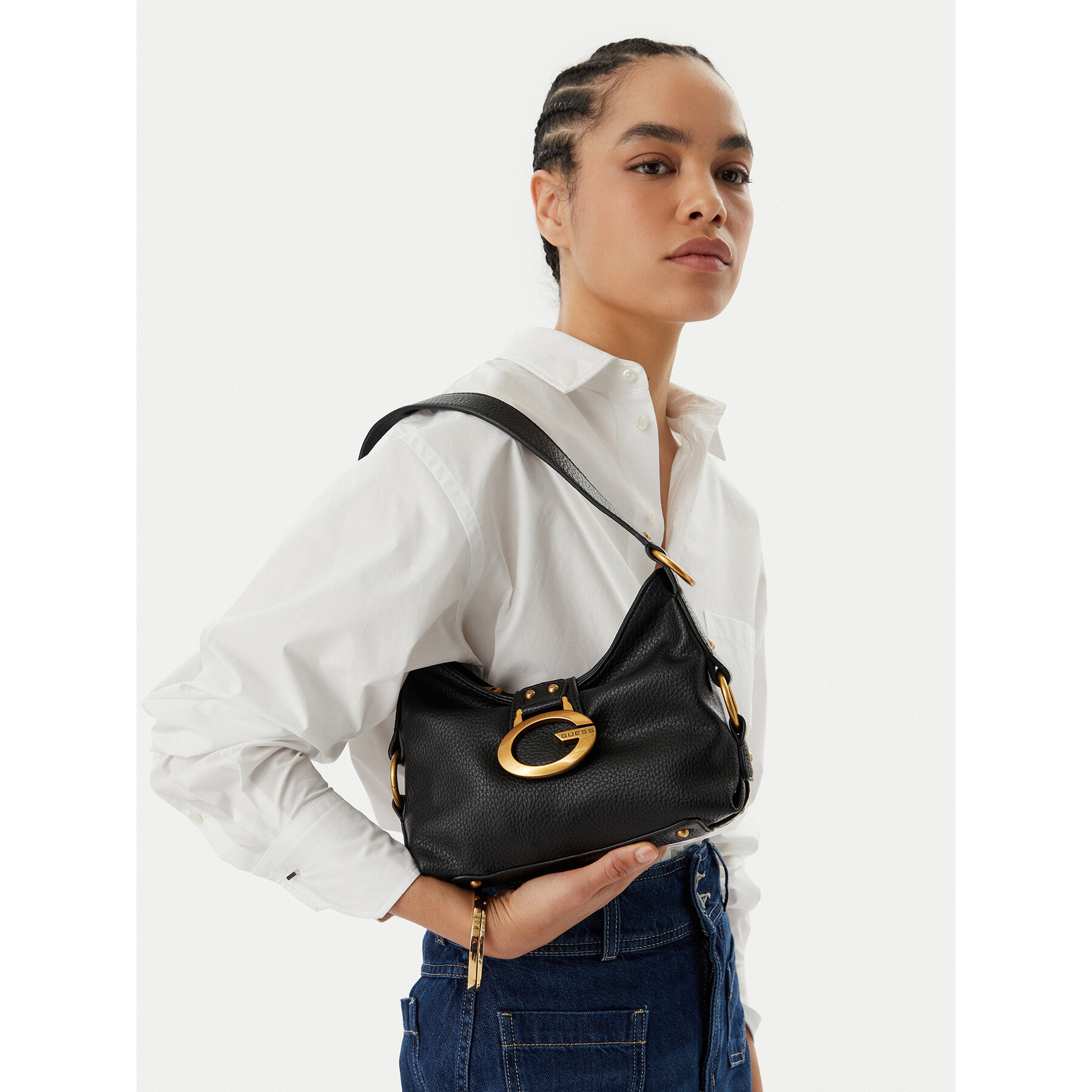Geantă Guess Camden Mini HWBB93 08720 Negru