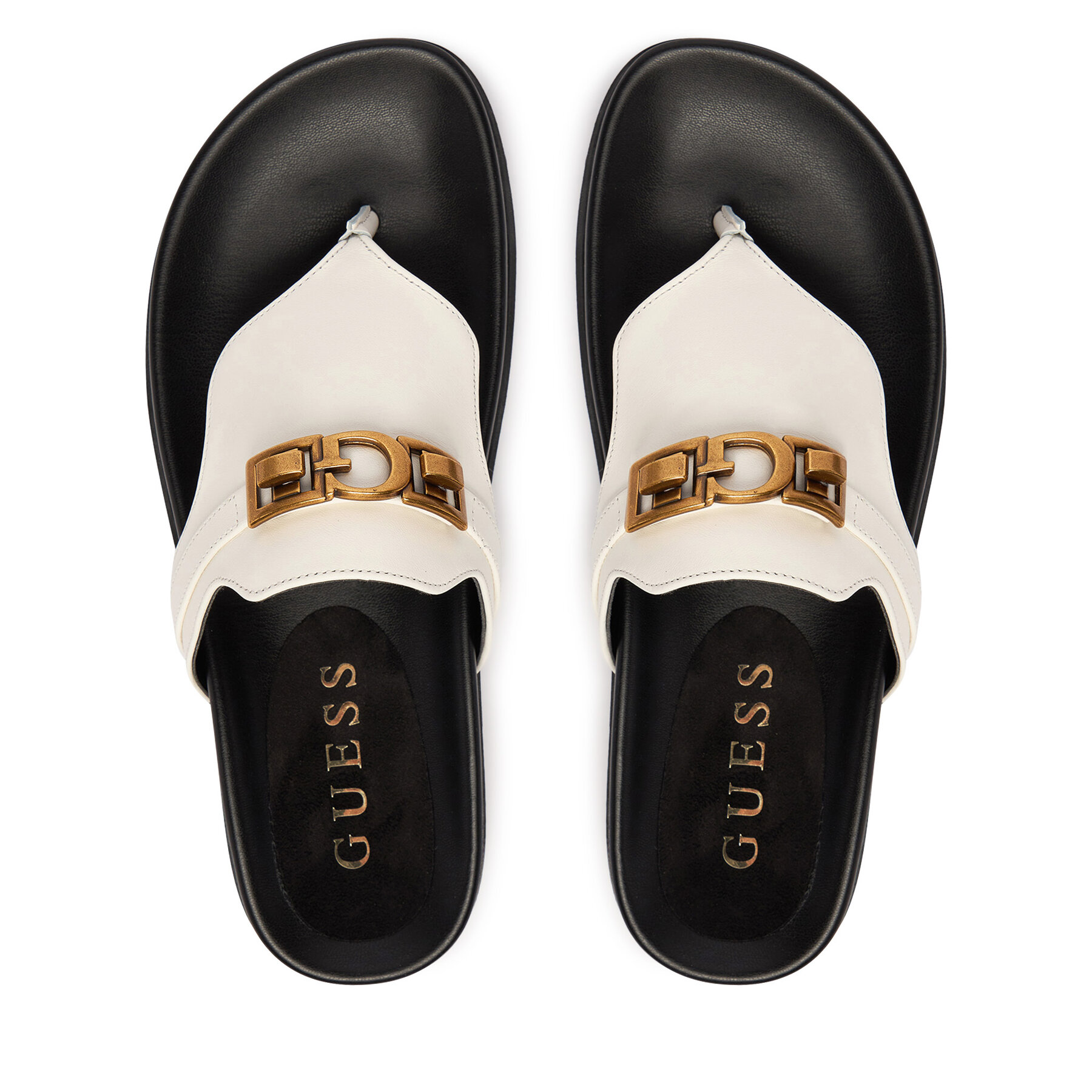Σαγιονάρες Guess FLJFRR LEA03 Λευκό
