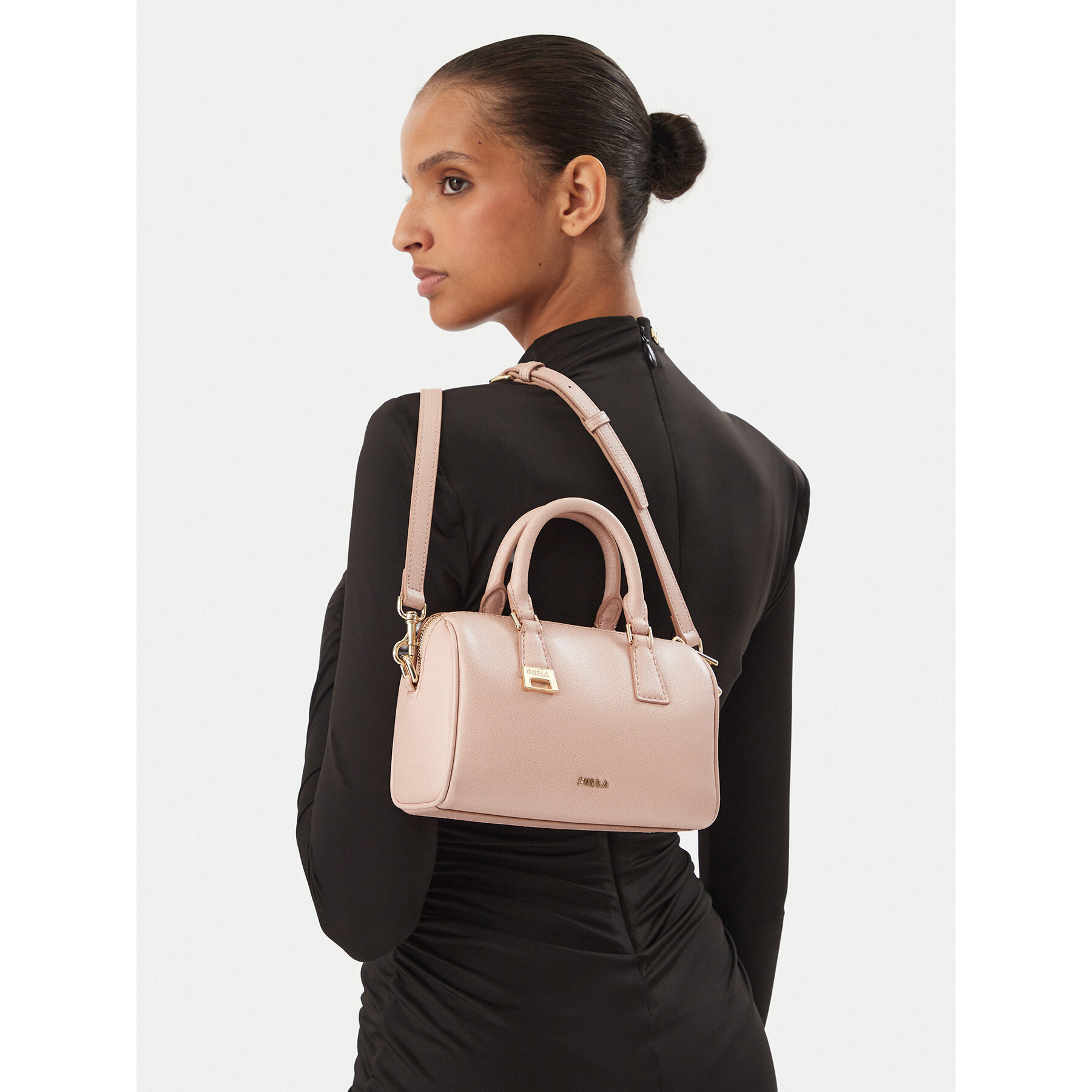 Дамска чанта Furla A Olivia Mini Boston WE00933 A.0023 4655S Розов