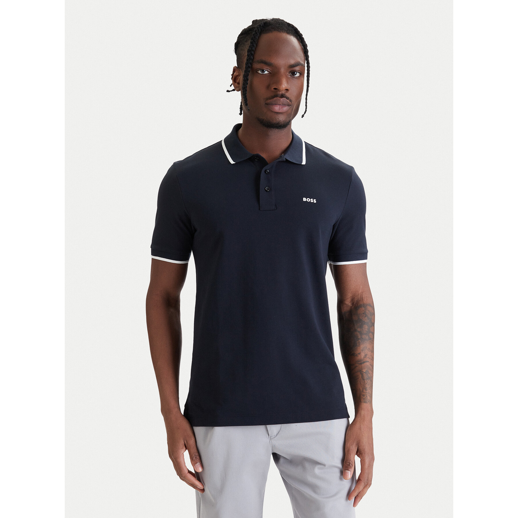 Boss Poloshirt Parlay 190 50494697 Dunkelblau Regular Fit