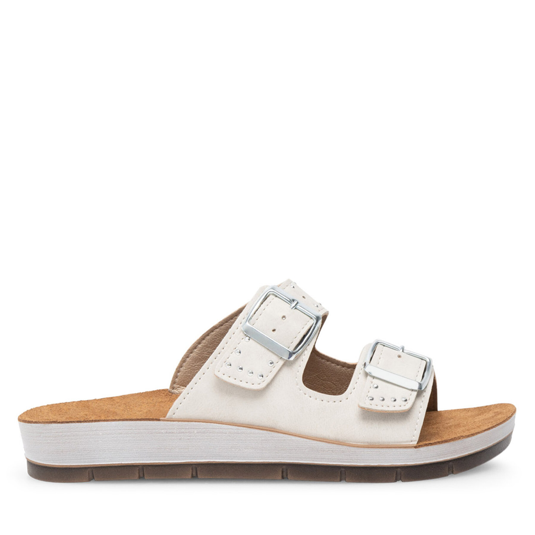 Damen Pantoletten Inblu, Schuhgröße 37, Weiß, CP060200