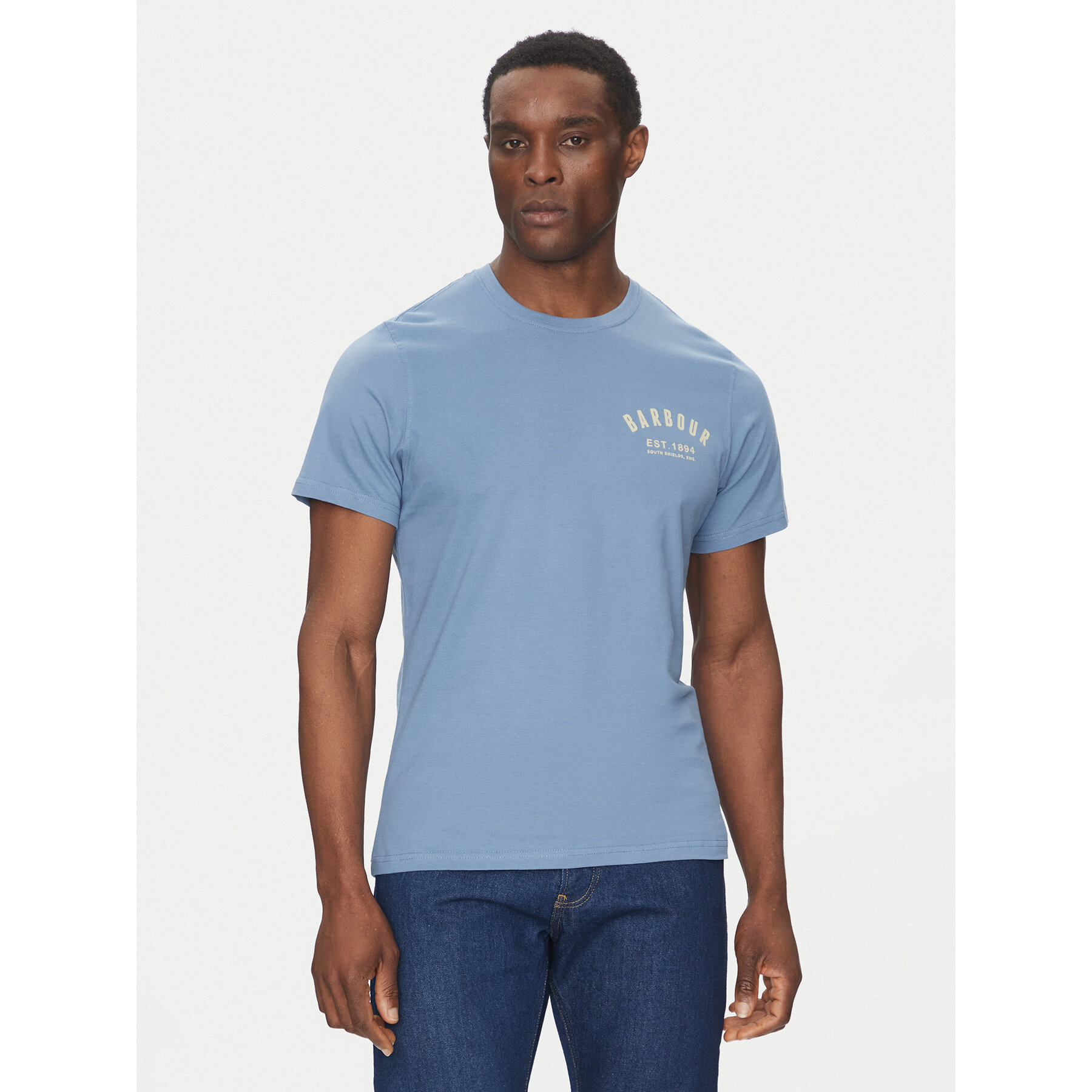 Barbour Póló Preppy MTS0502BU27 Kék Tailored Fit
