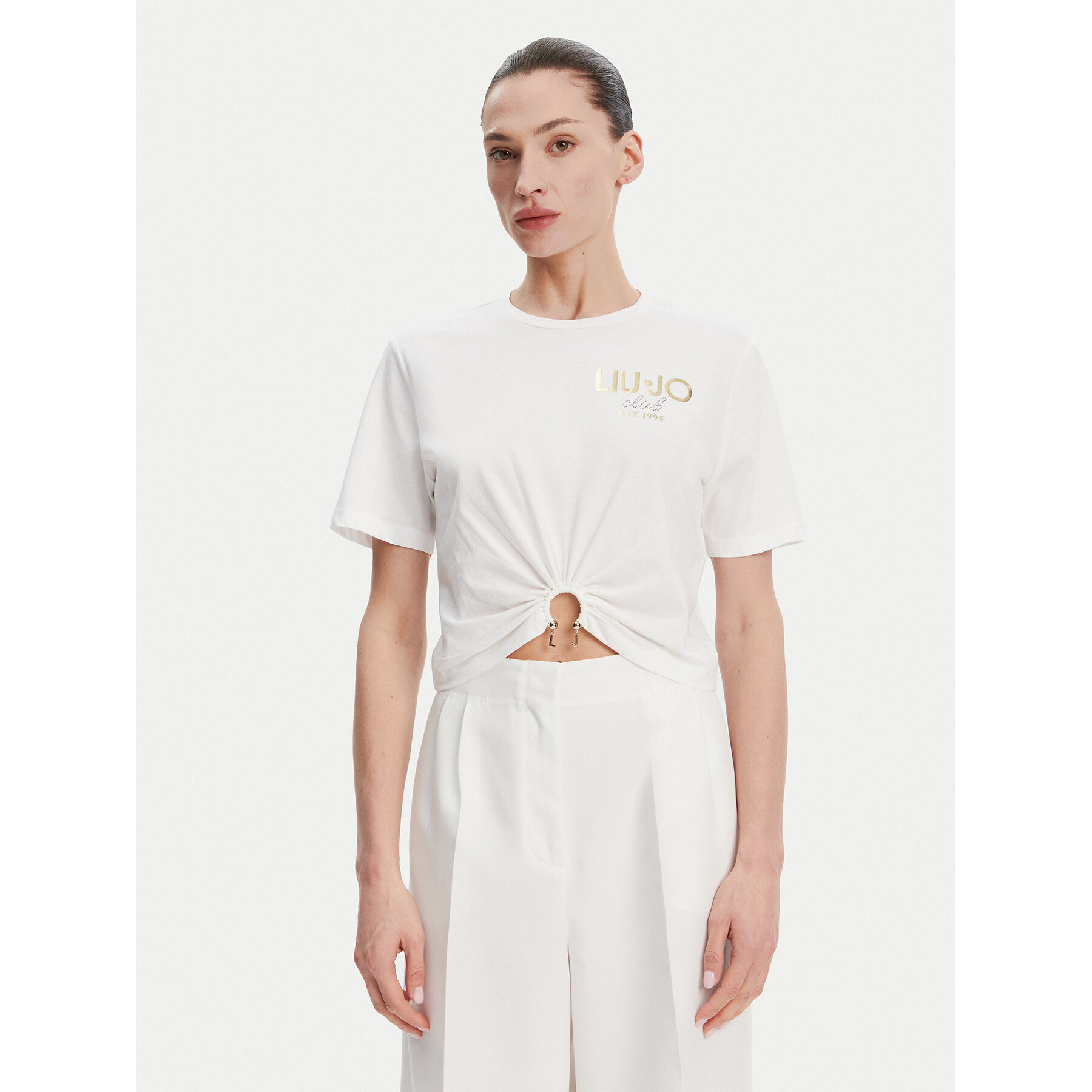 Liu Jo T-Shirt WA5139 JS923 Λευκό Regular Fit