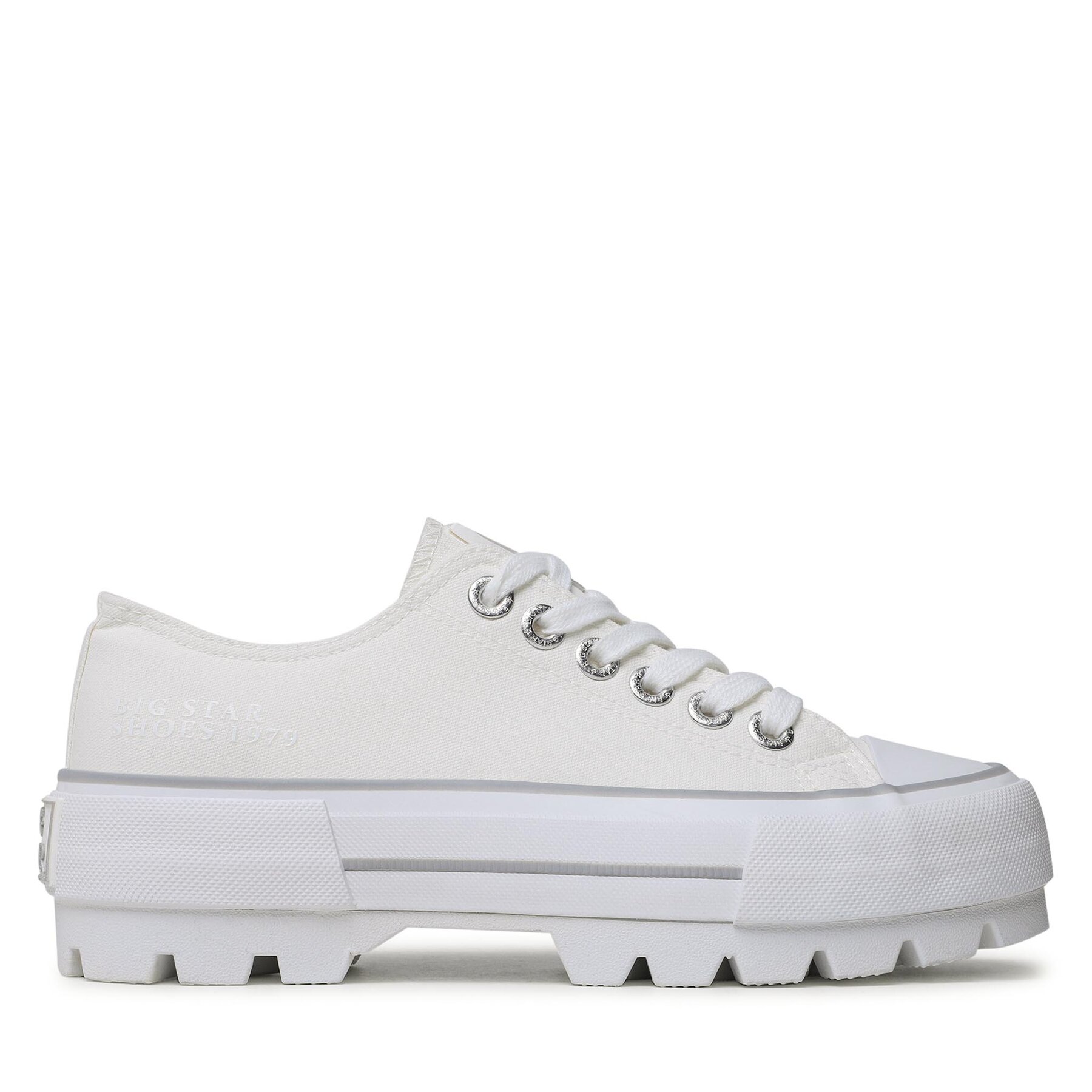 Unisex Plátenky Big Star Shoes, Rozmer: 41, Biela, LL274150