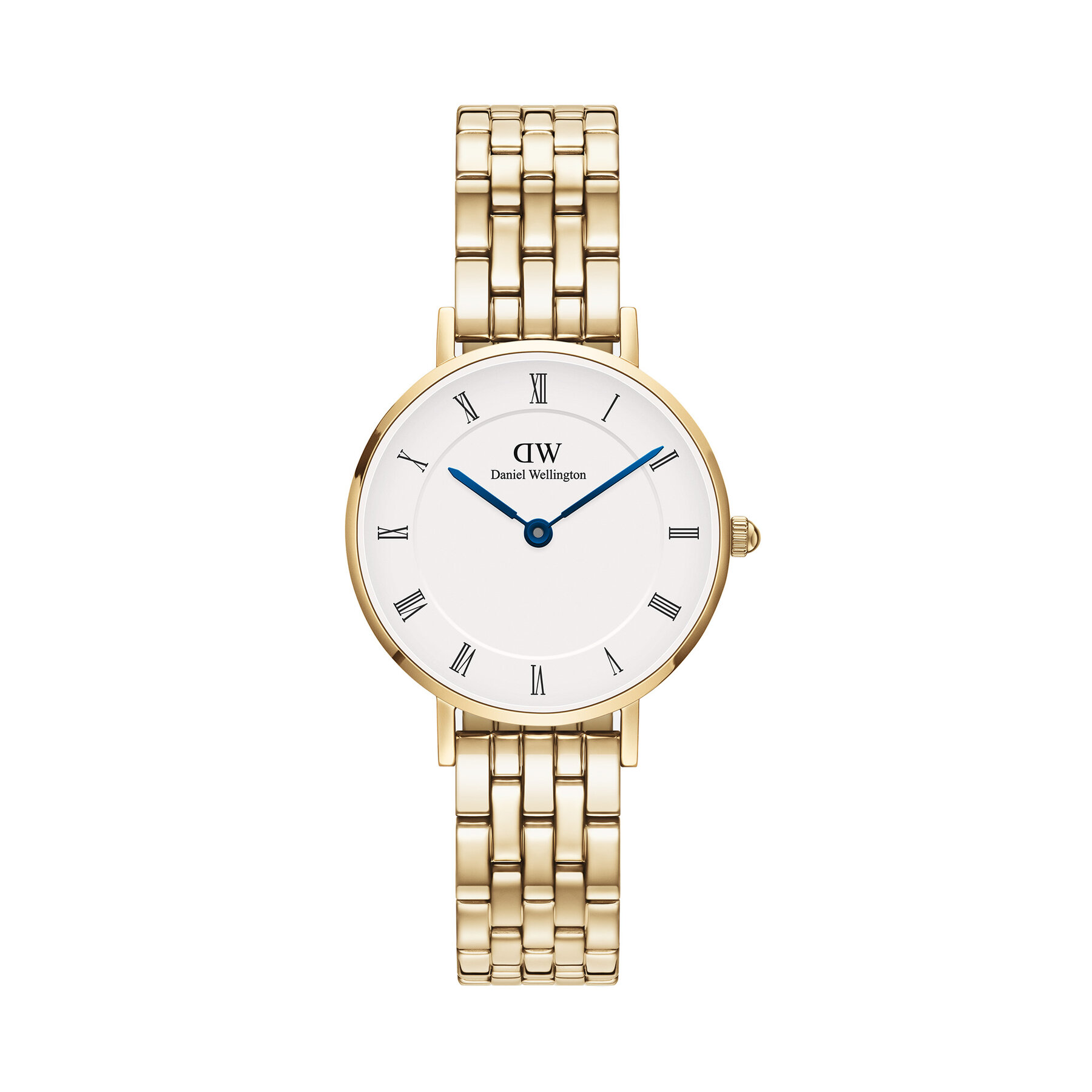 Ceas Daniel Wellington Petite Roman Numerals 5-Link DW00100682 Auriu