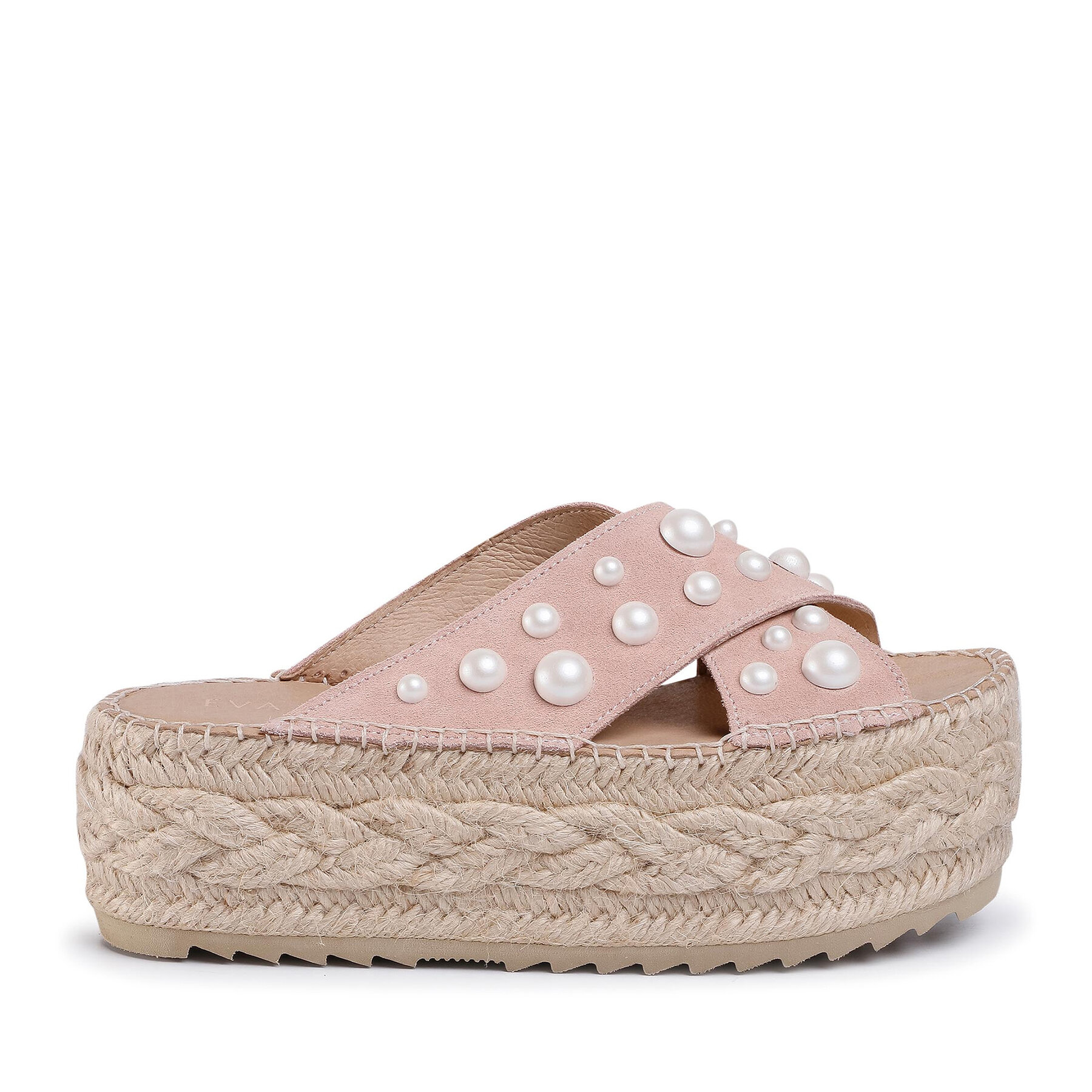 Espadrilky Eva Minge EM-14-07-000733 Ružová