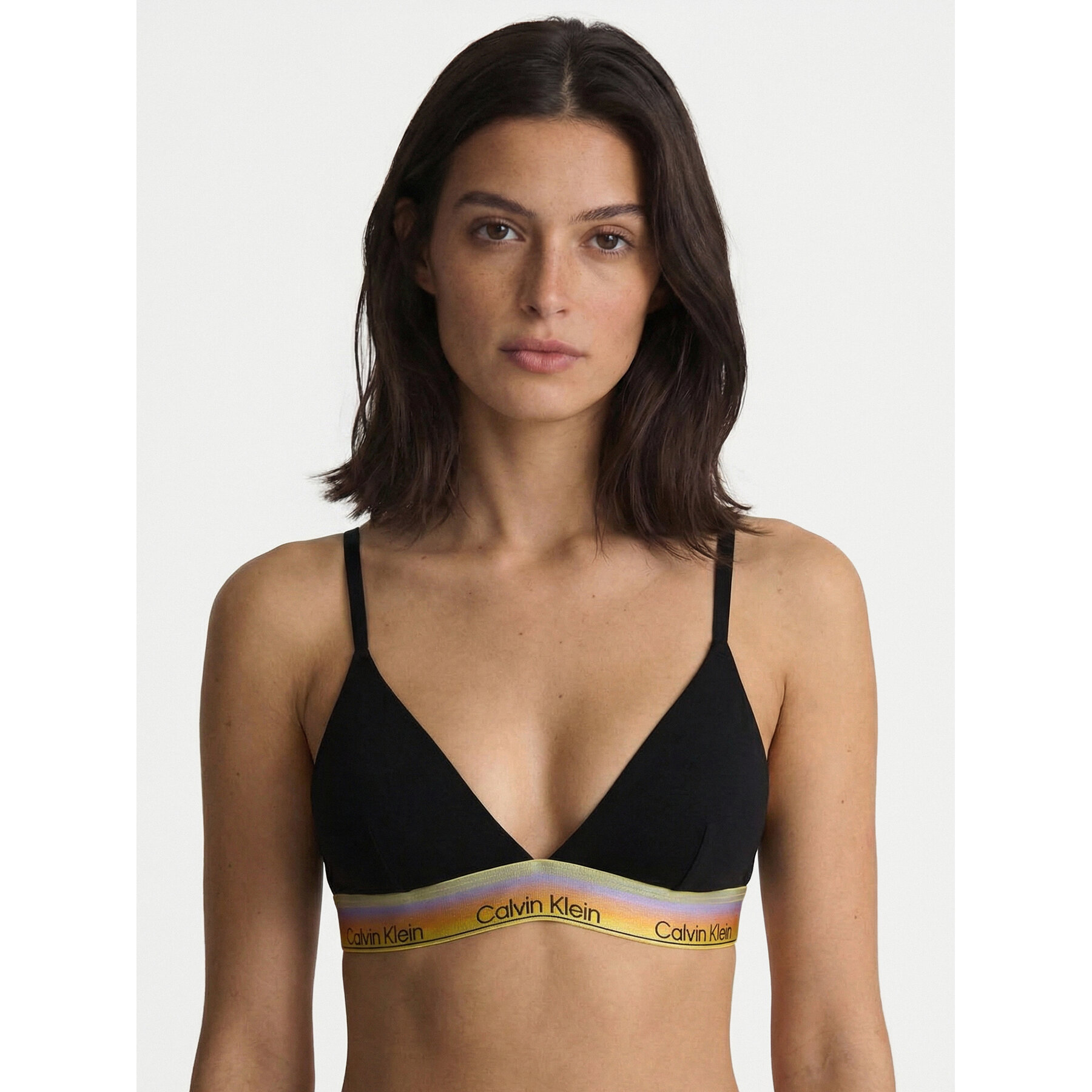 Calvin Klein Varrásmentes melltartó LV00QF8865 Fekete