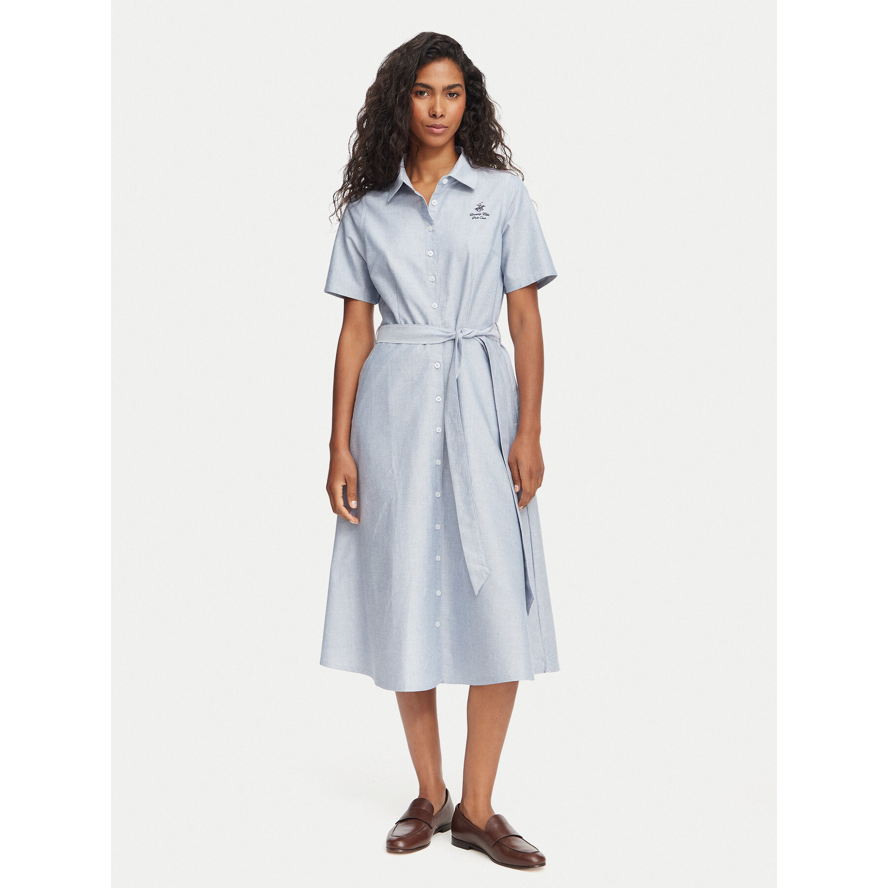 Beverly Hills Polo Club Hemdkleid L3631 Hellblau Regular Fit