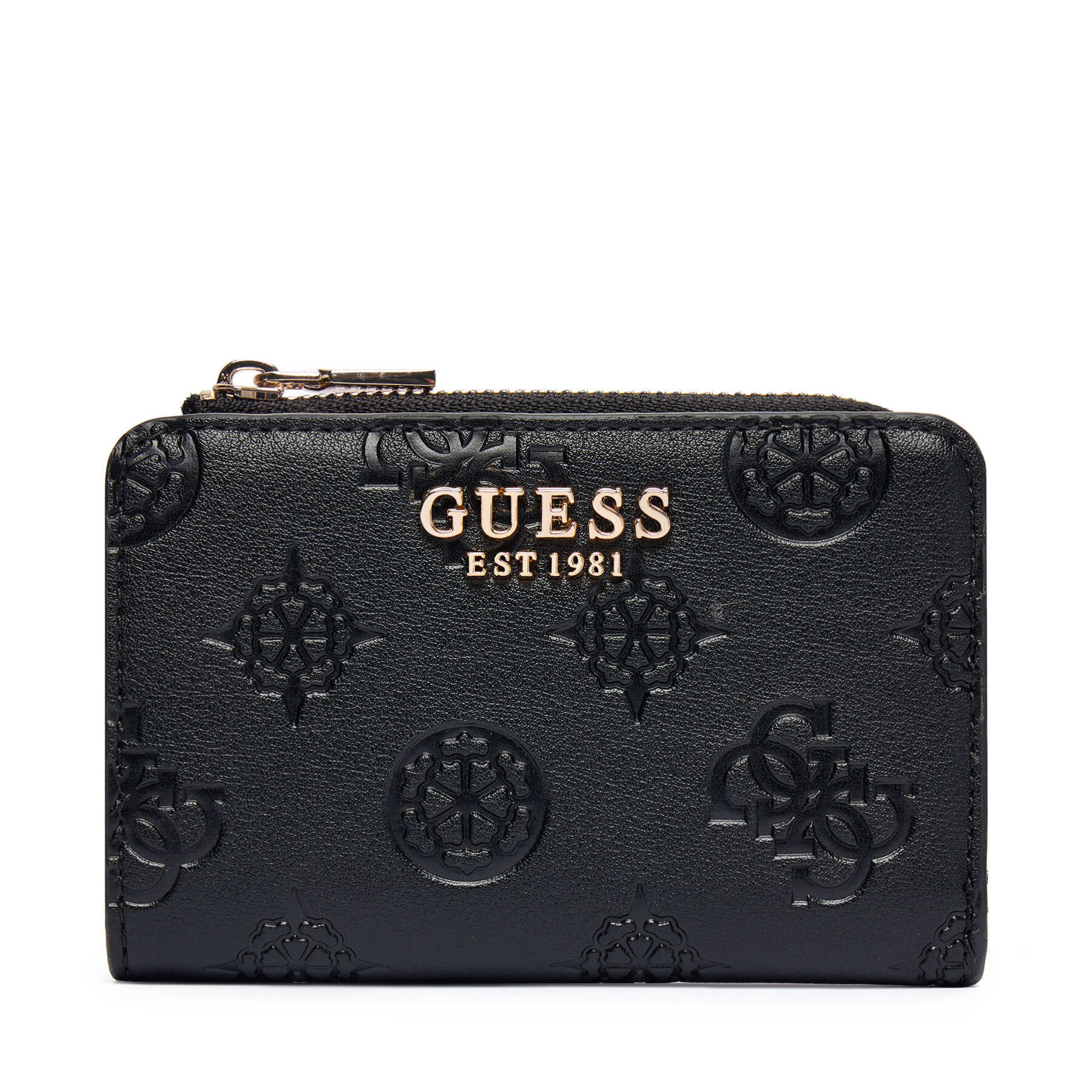 Portafoglio piccolo da donna Guess Laurel II Slg SWPD74 59156 Nero, Taglia OS, taglia : OS