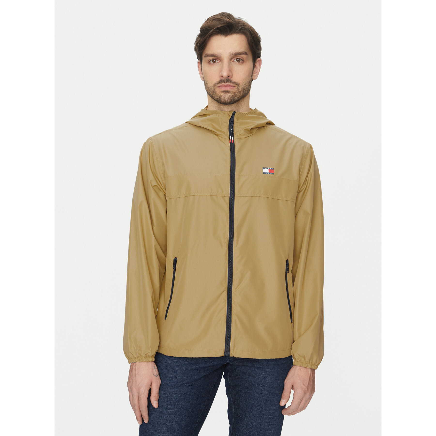Tommy Jeans Windjacke Chicago DM0DM20204 Beige Regular Fit