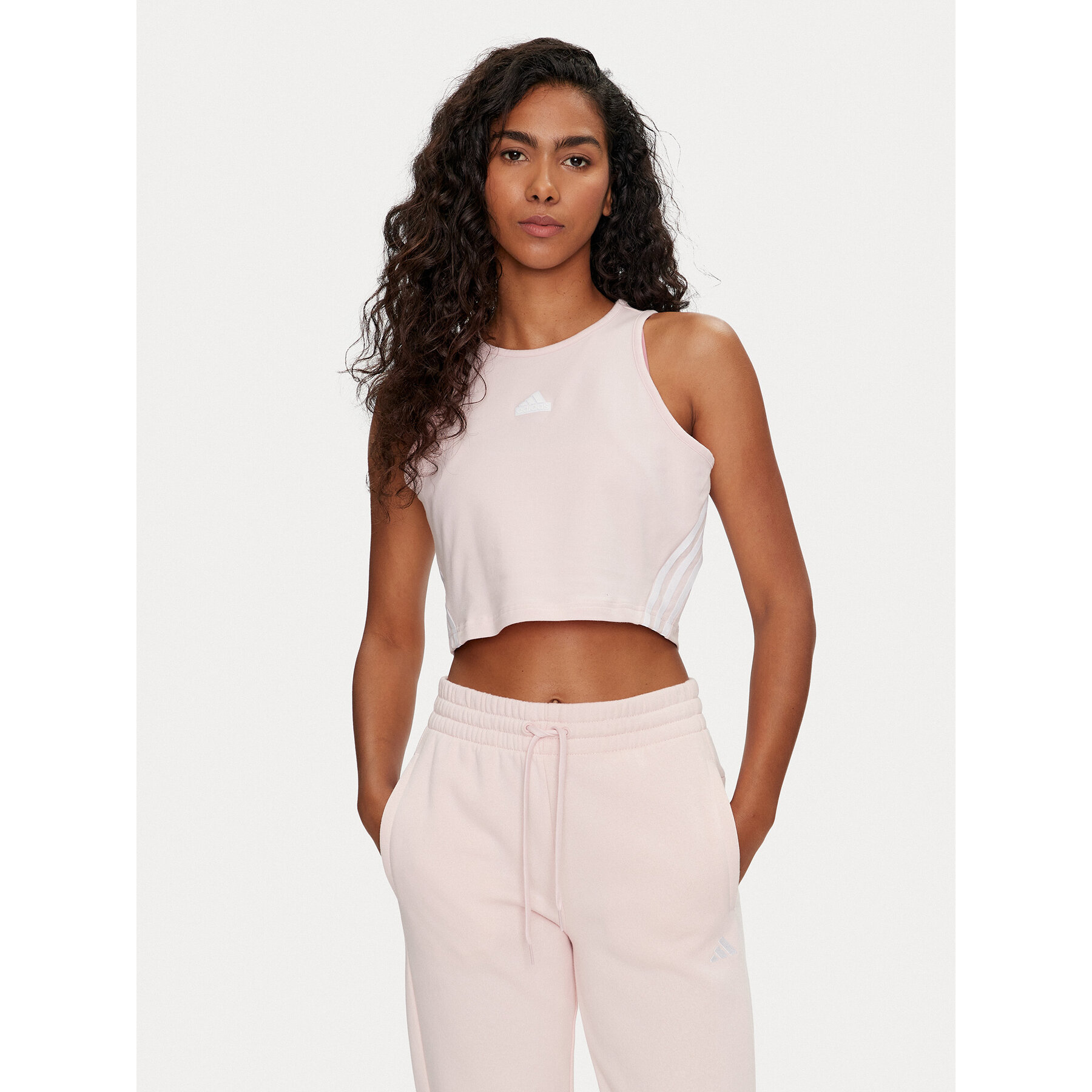 adidas Τοπ Future Icons 3-Stripes IW5295 Ροζ Slim Fit