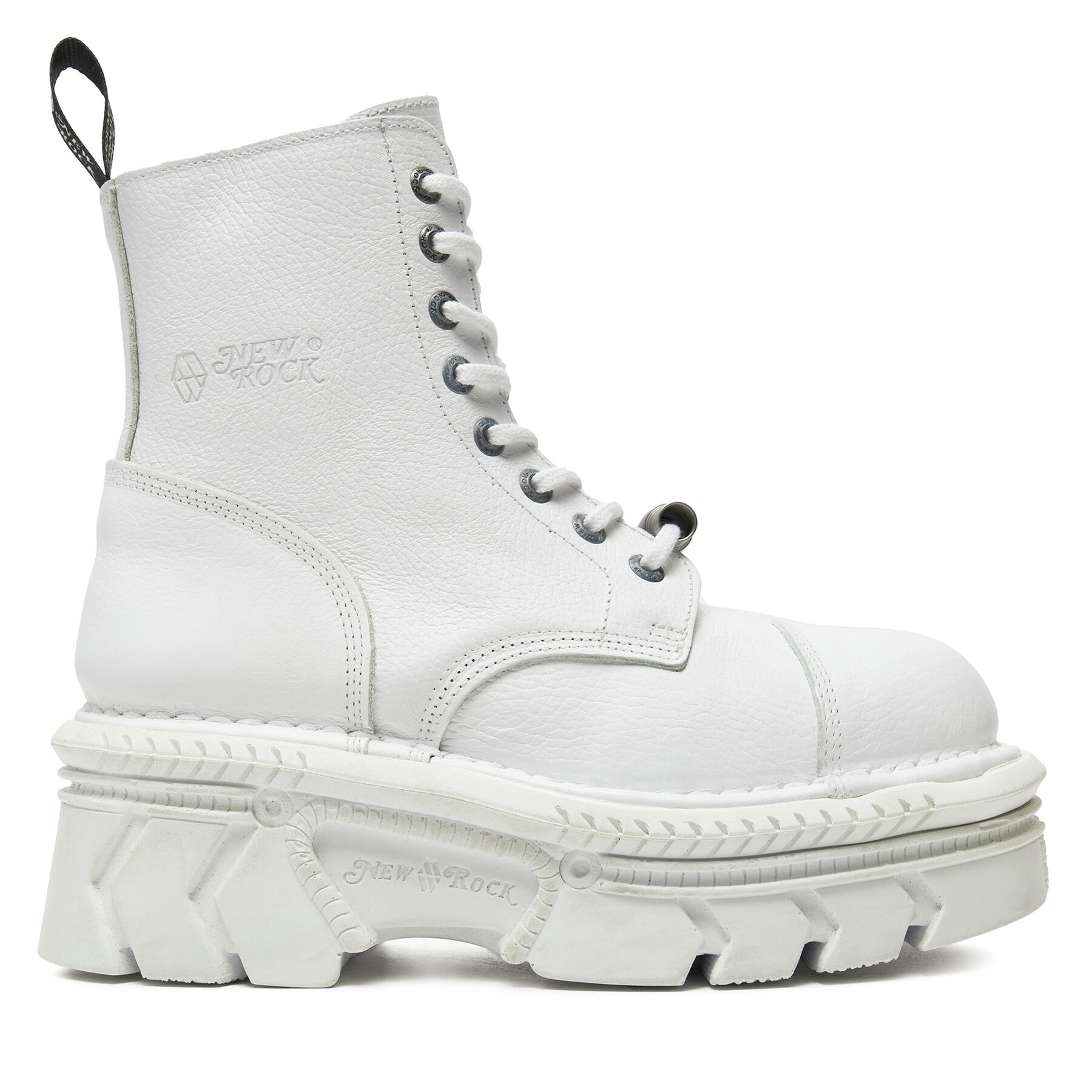 Chaussures Rangers NEW ROCK M-MILI083CM-C56 Blanc