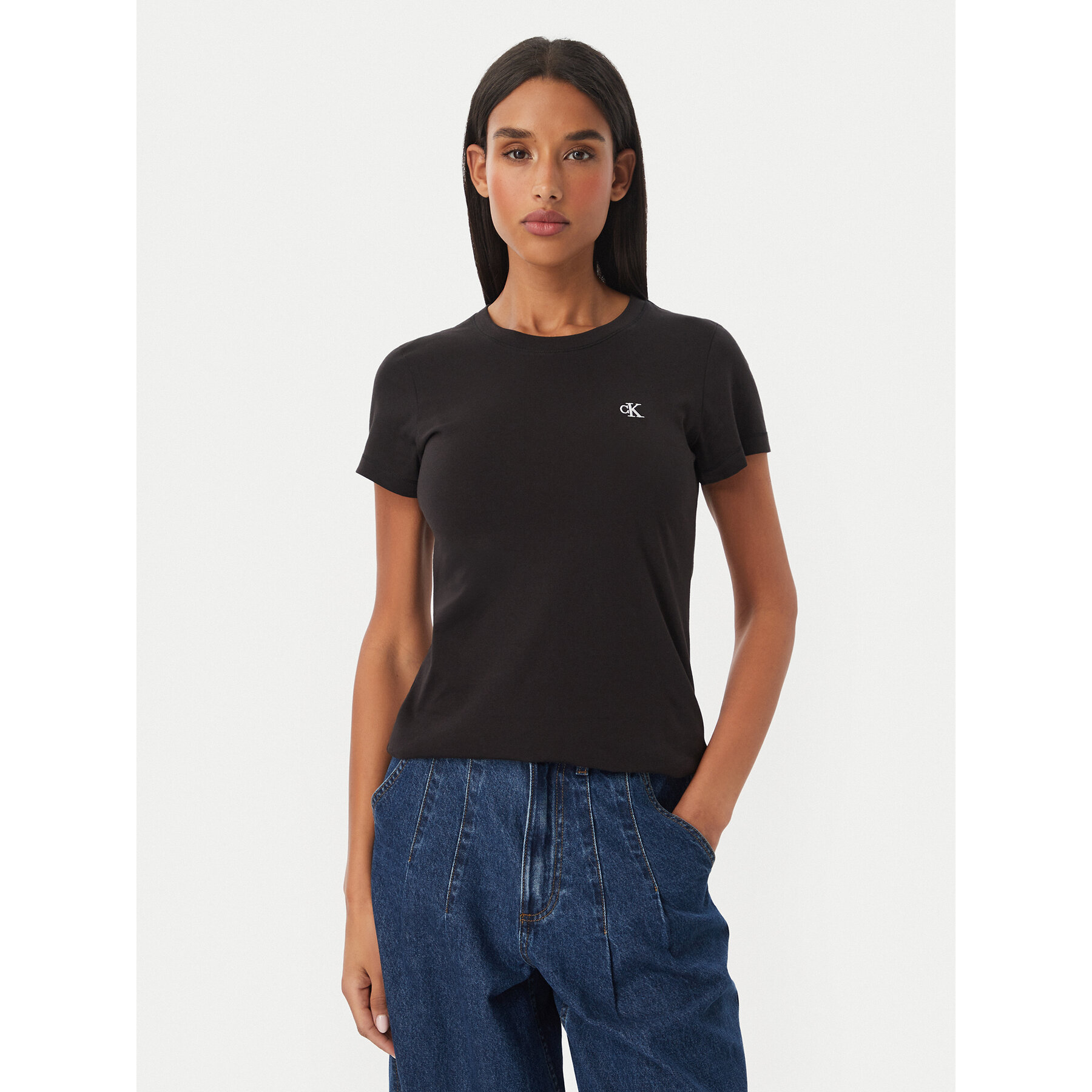 Calvin Klein Jeans T-shirt J20J212883 Crna Regular Fit