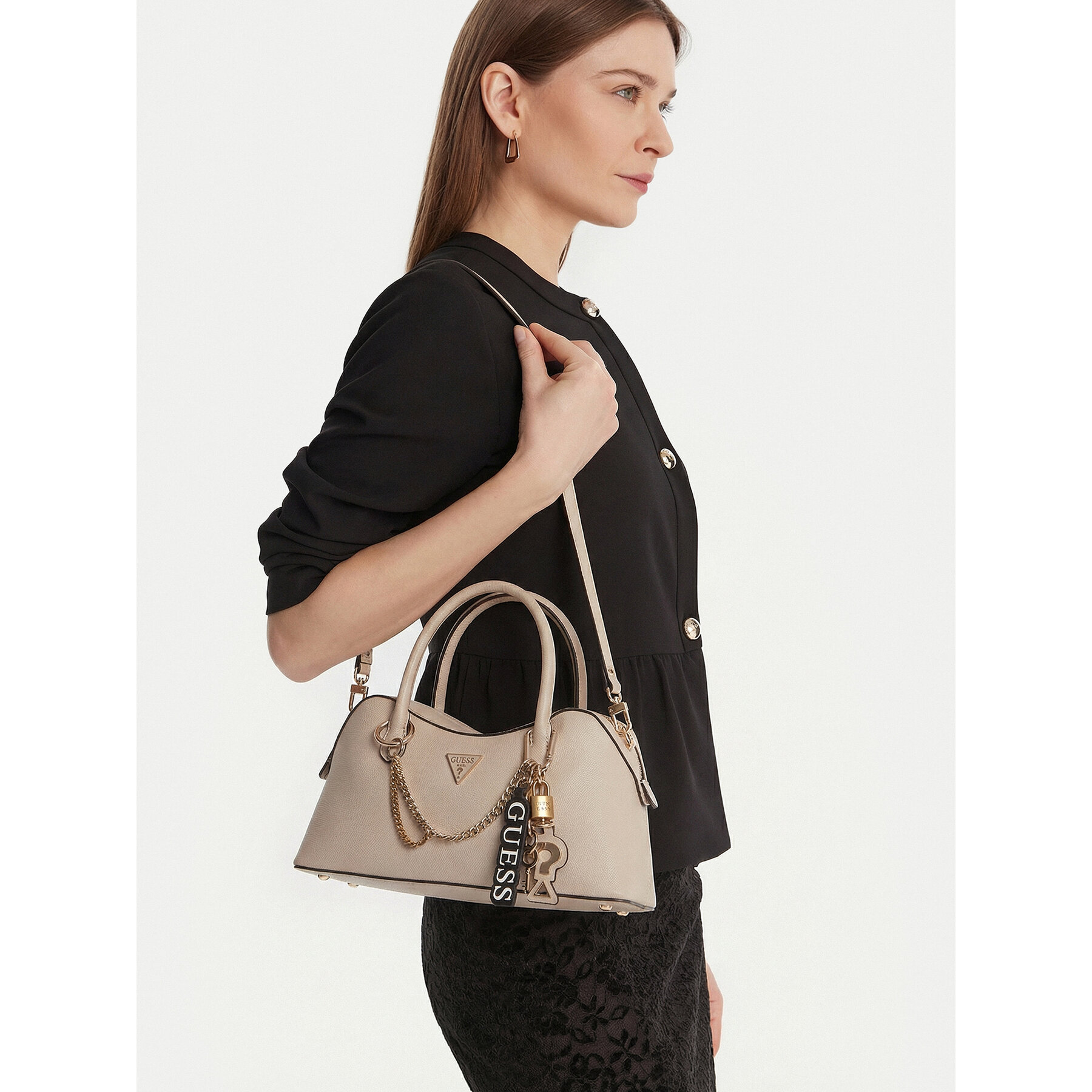 Дамска чанта Guess HWBG98 99060 Бежов