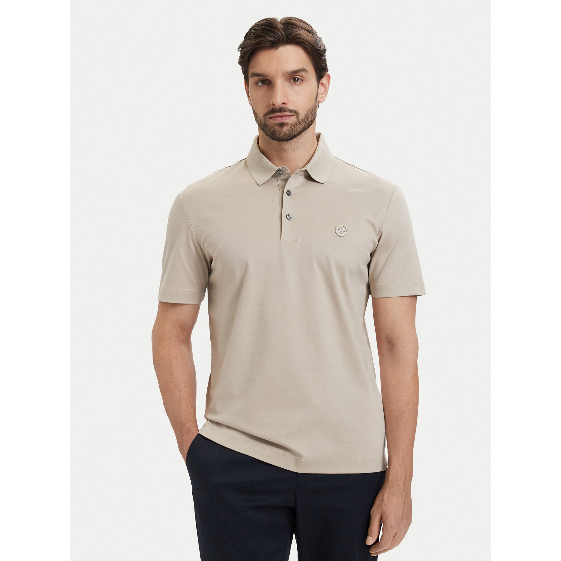 BOSS Polo C-Parris 01 50555829 Bež Regular Fit