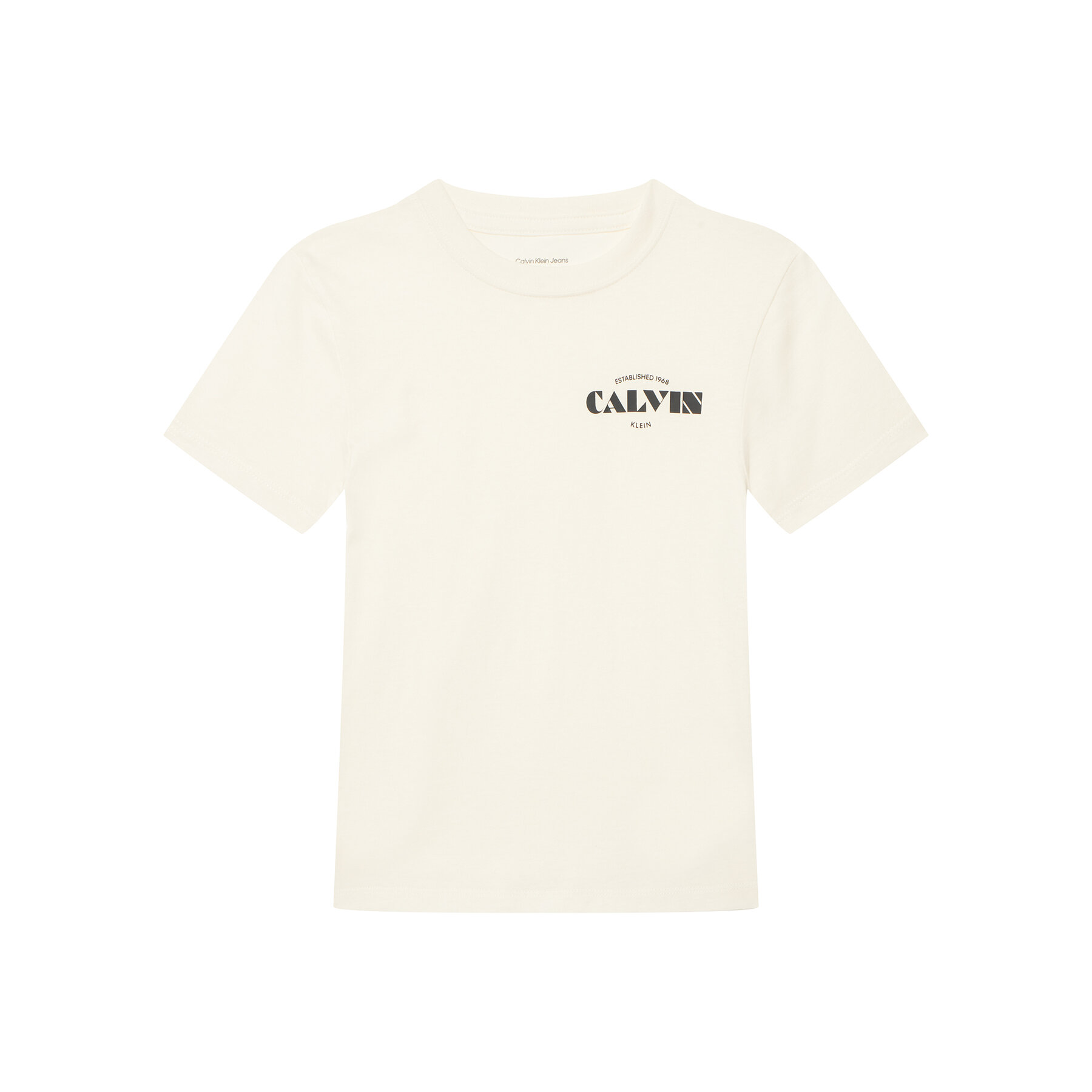 Calvin Klein Jeans T-shirt Small Chest LVCKTJA40B Bijela Regular Fit