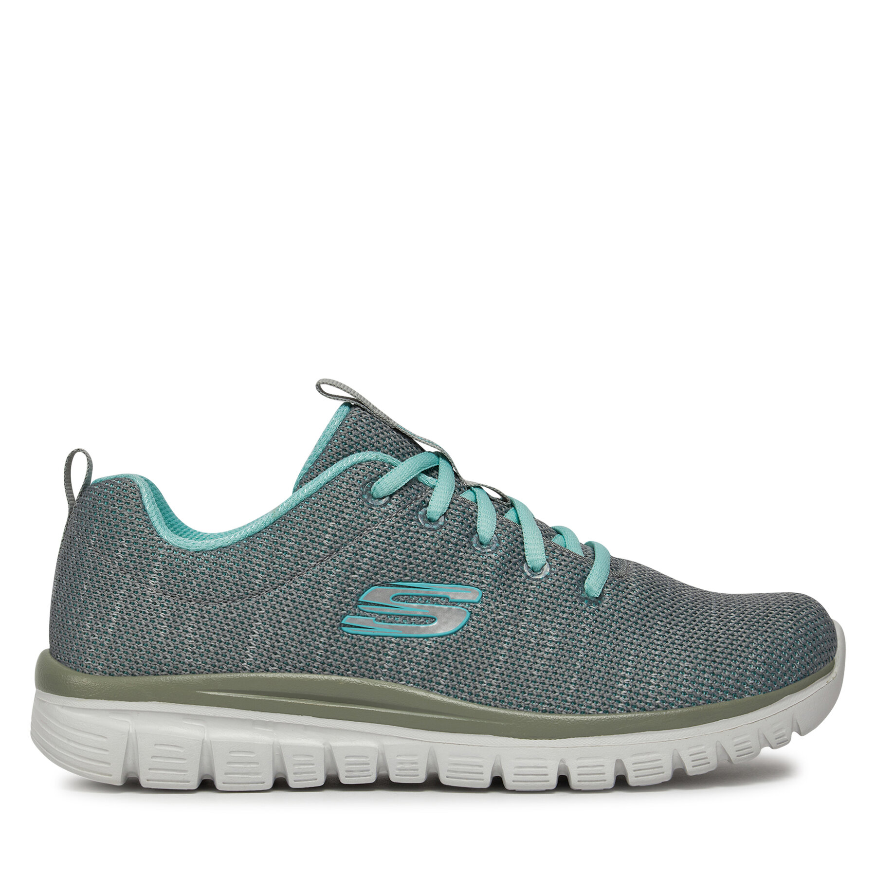 Sneakersy Skechers Twisted Fortune 12614/GYMN Sivá