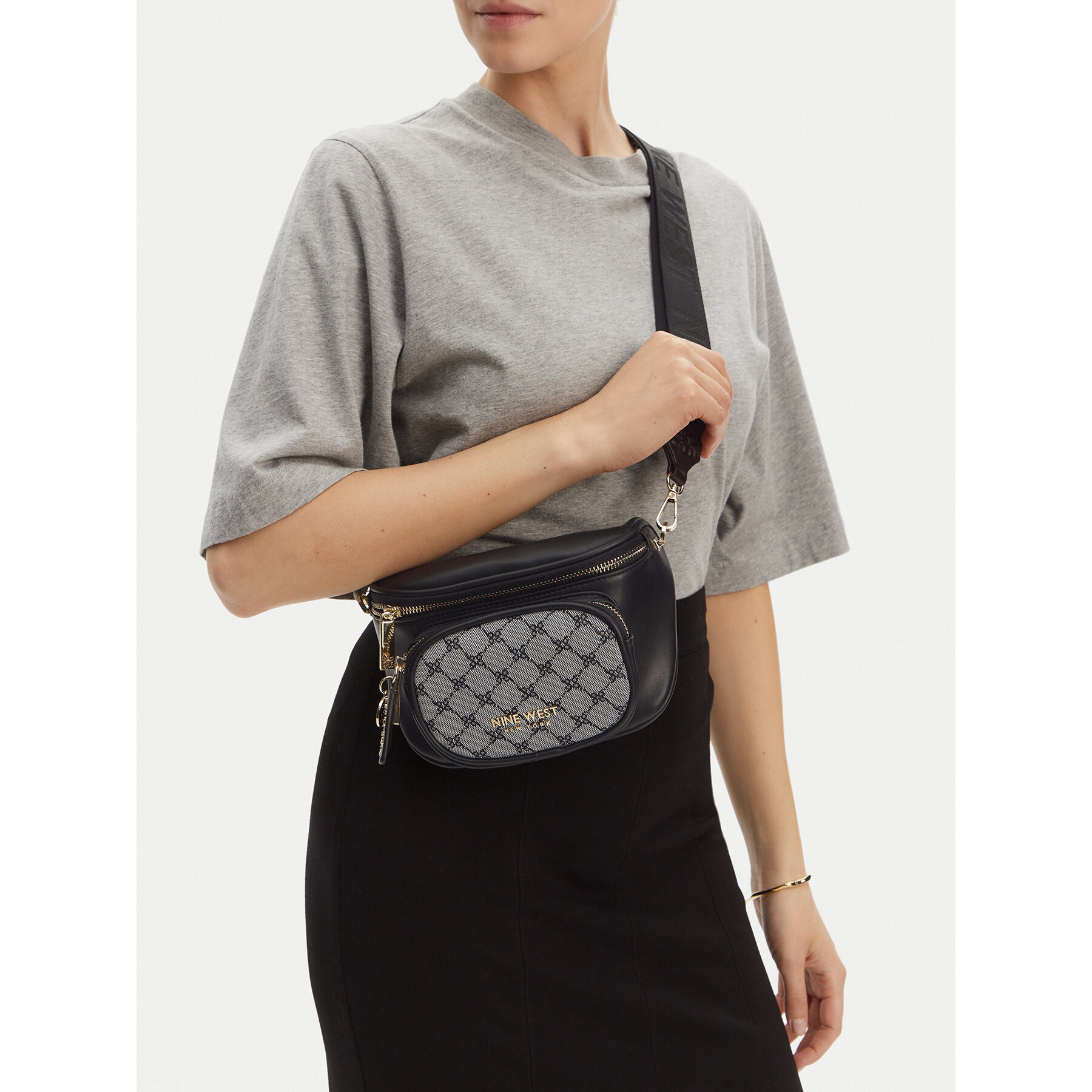 Geantă Nine West CEO-OLIVIA-O24294 Negru