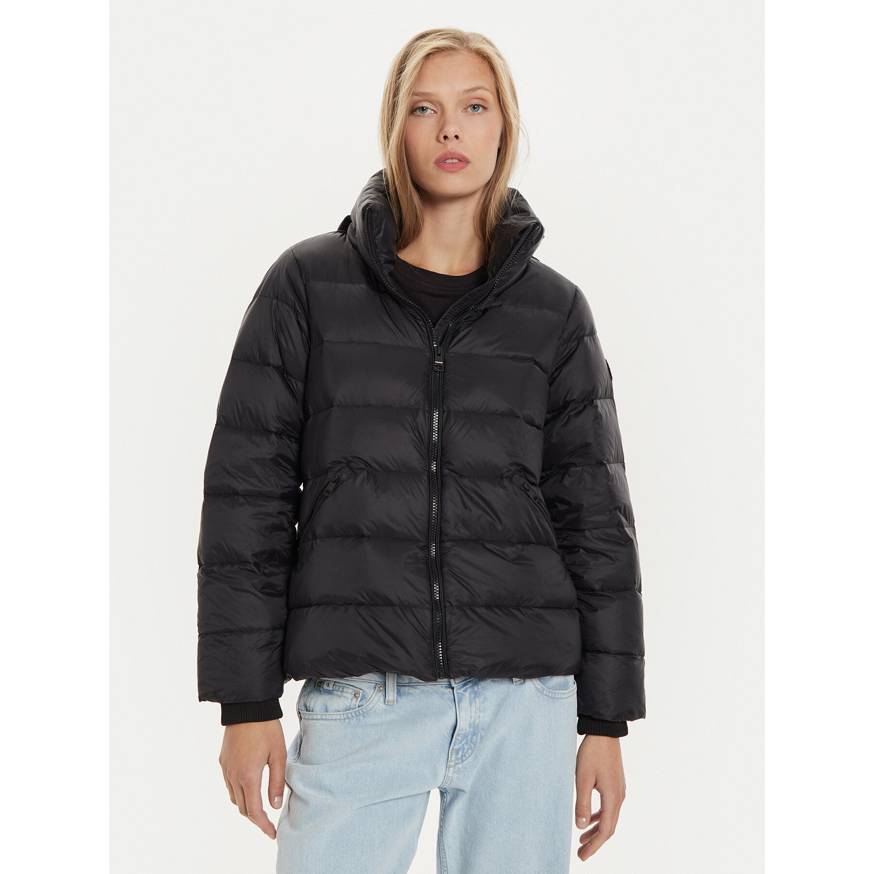 Tommy Hilfiger Daunenjacke WW0WW43118 Schwarz Relaxed Fit