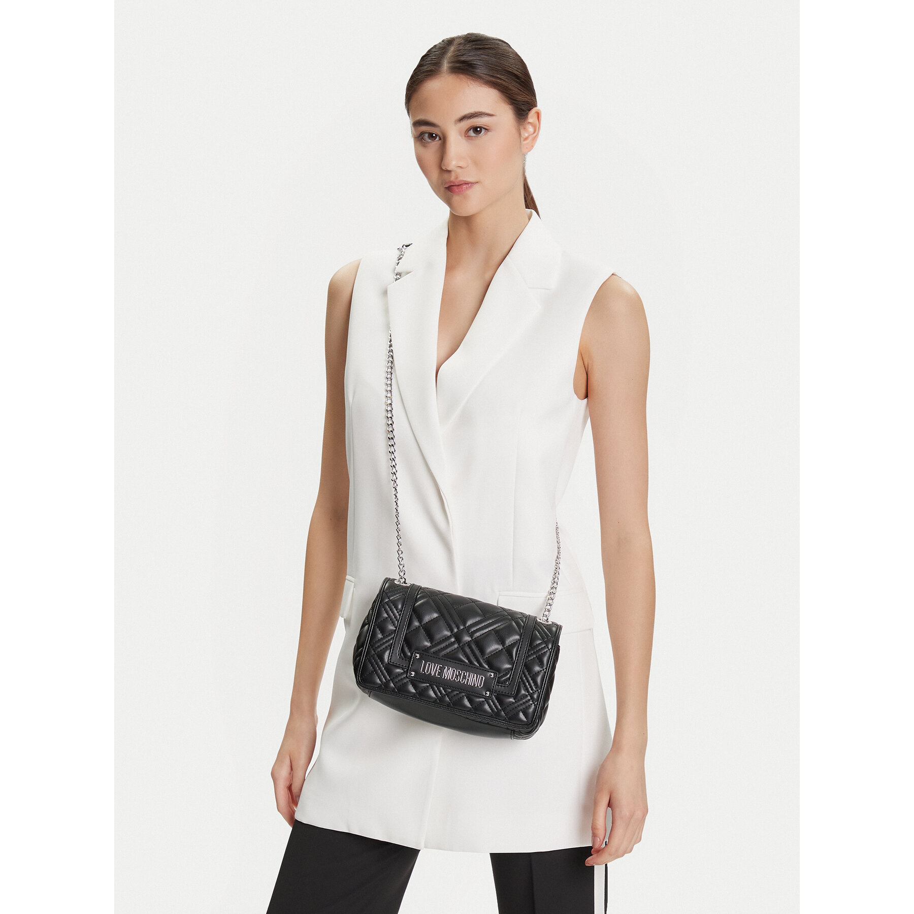 Ročna torba LOVE MOSCHINO JC4001PP1NLA000B Črna