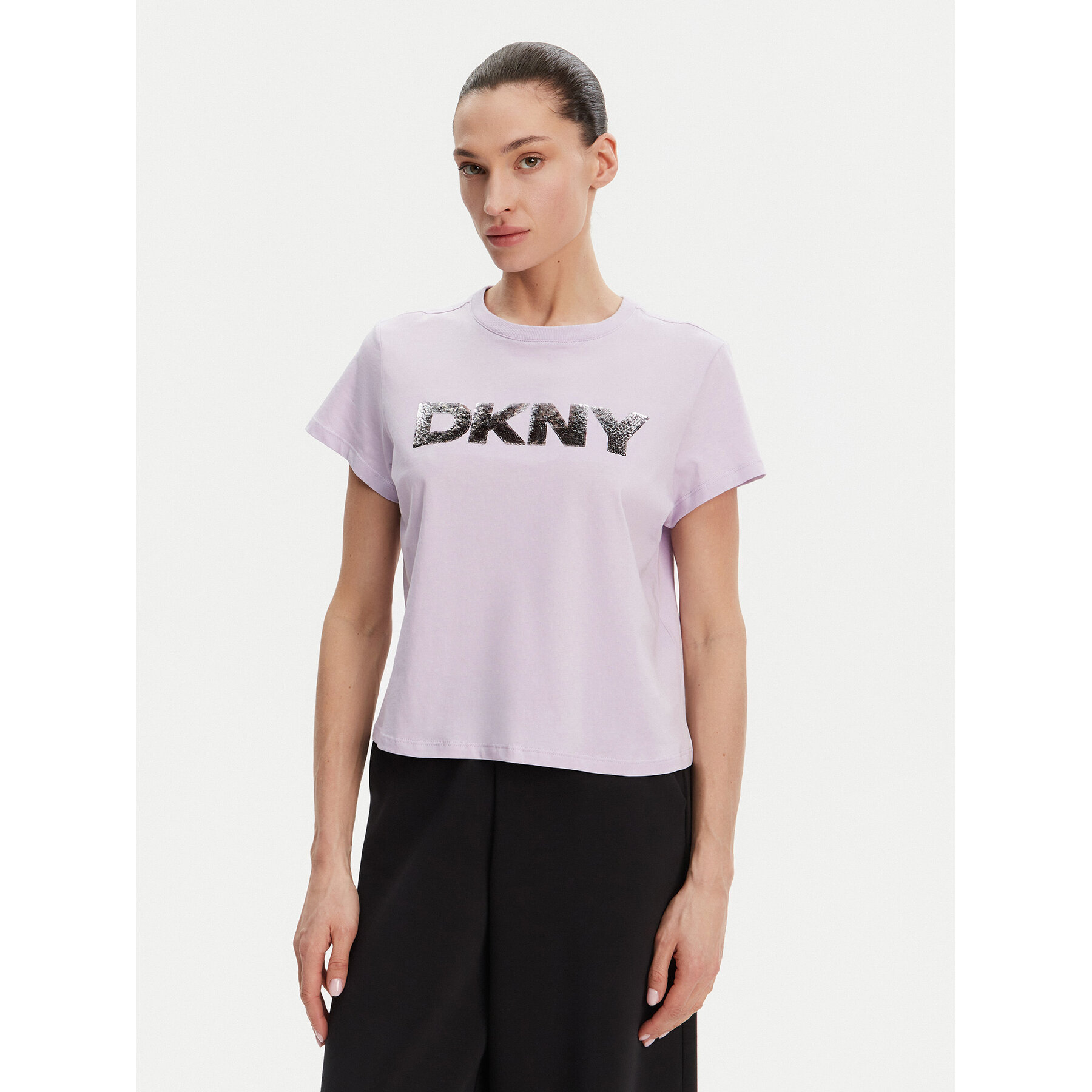 DKNY Sport Póló DP4T1035 Lila Regular Fit