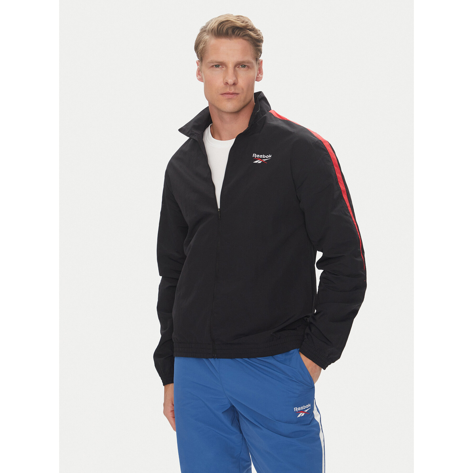 Reebok Prijelazna jakna 100215495 Crna Regular Fit