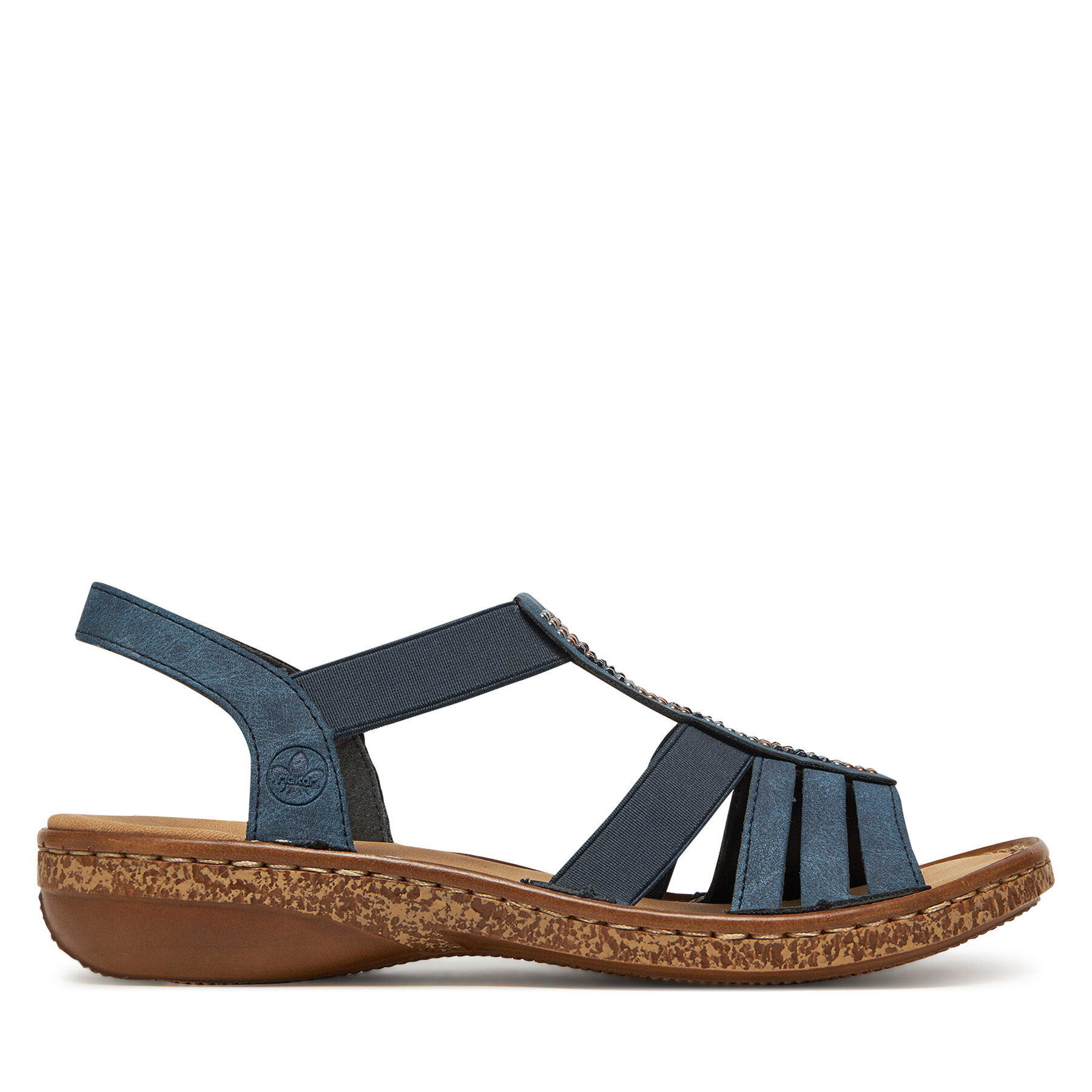 Sandále Rieker 628G7-14 Tmavomodrá